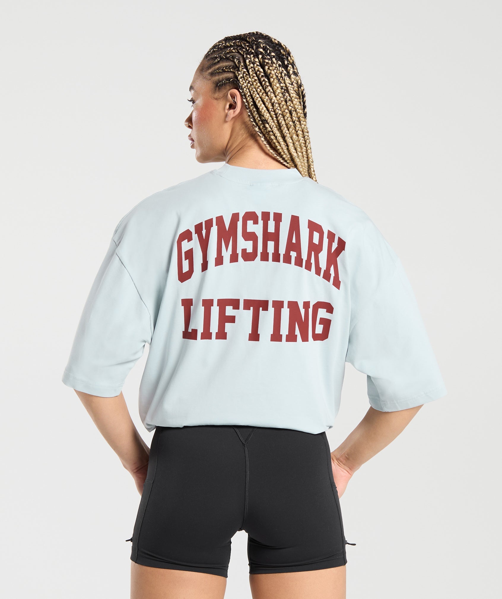 Lifting Graphic Oversized Baggy T- Shirt