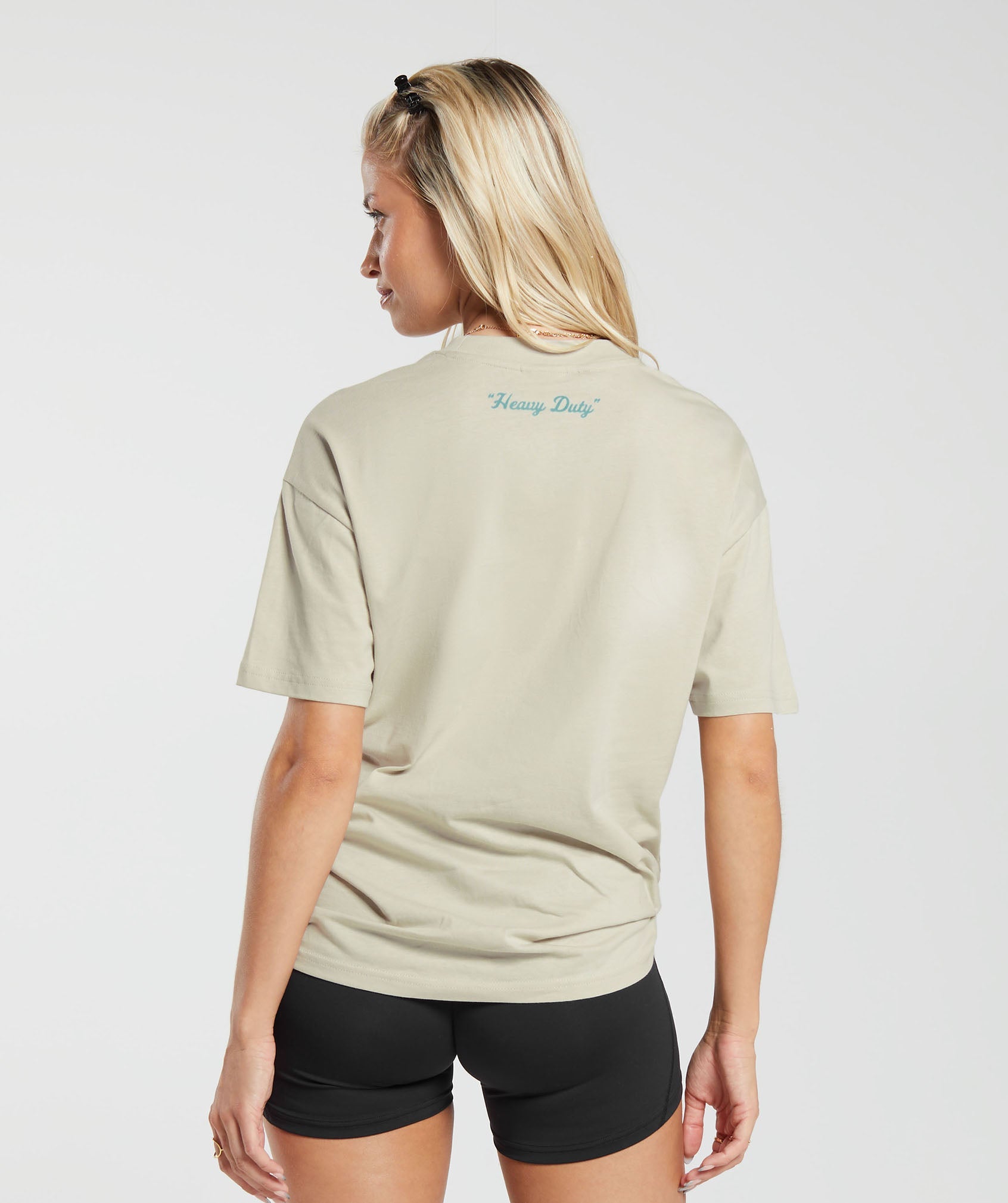 Heavy Duty Oversized T-Shirt in Pebble Grey - view 2