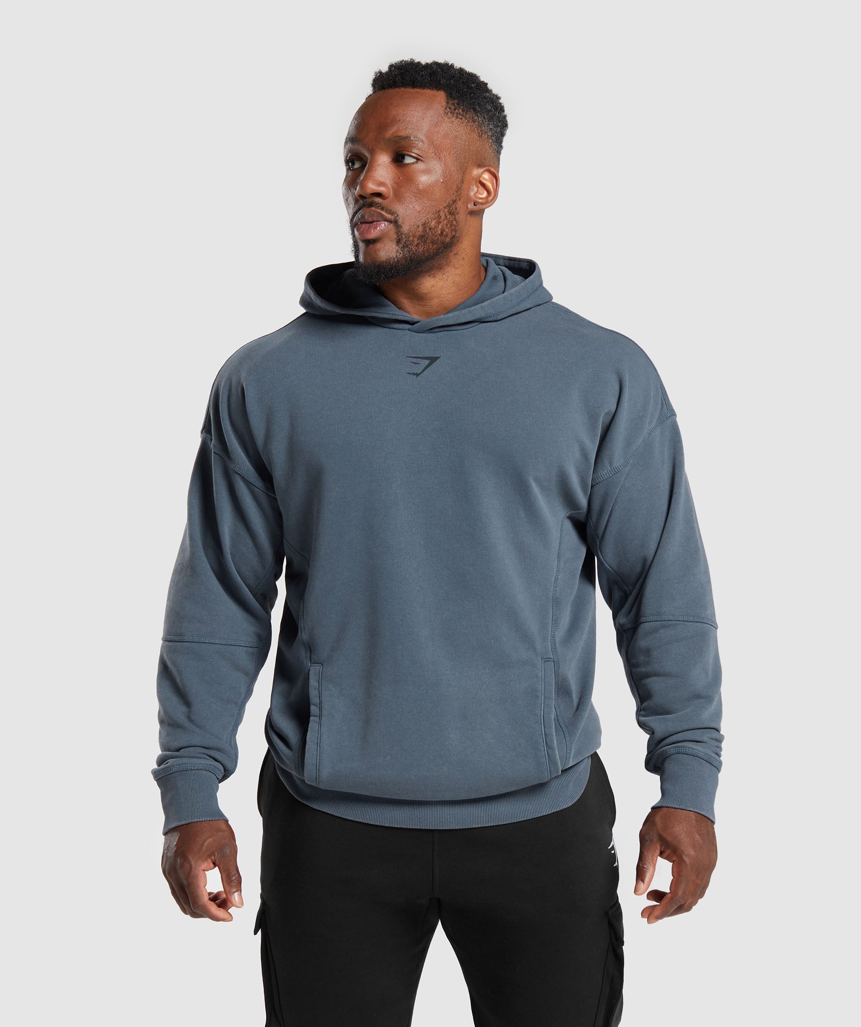 Gymshark Power Washed Hoodie - Black