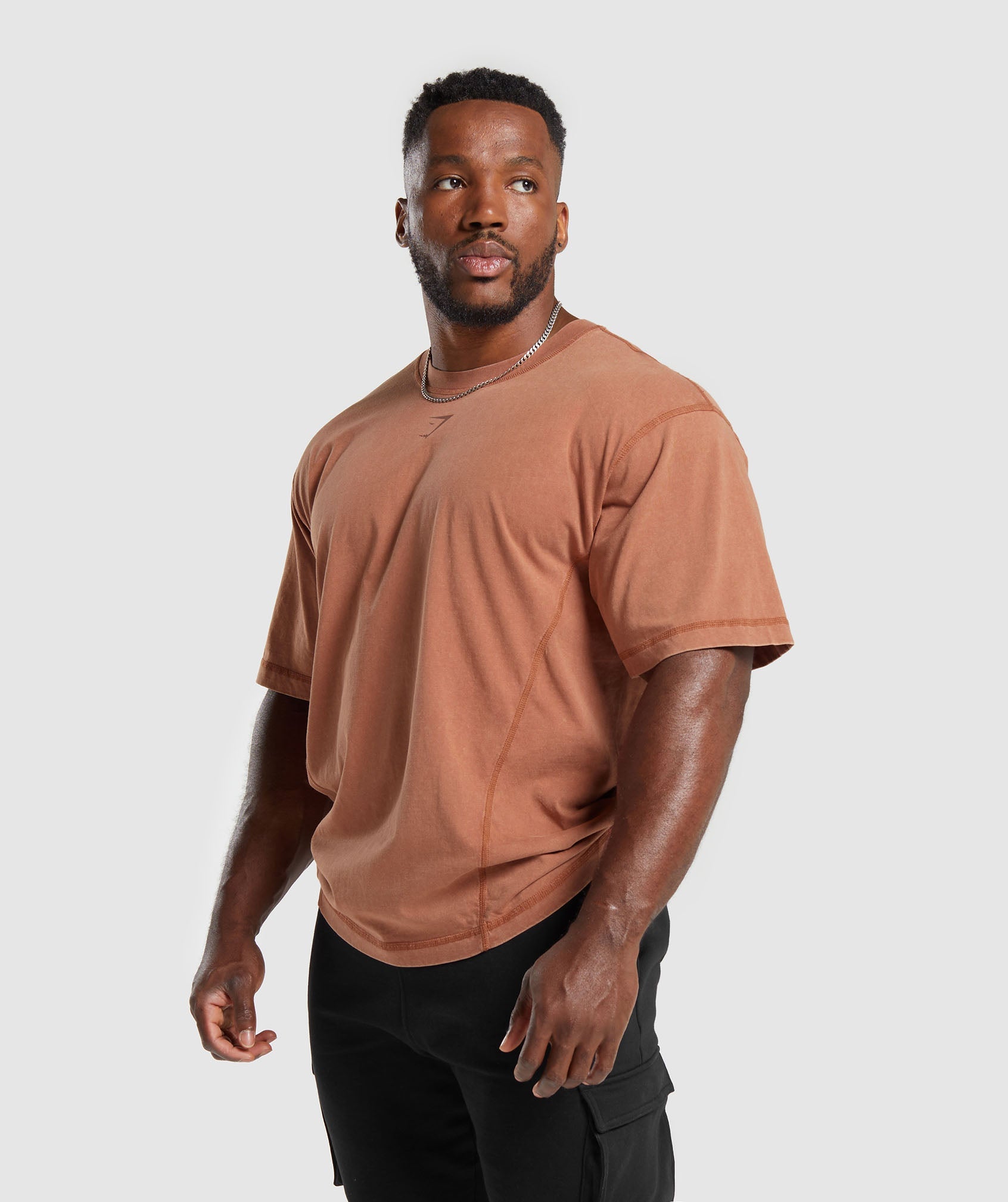 Heritage Washed T-Shirt in Canyon Brown - view 3