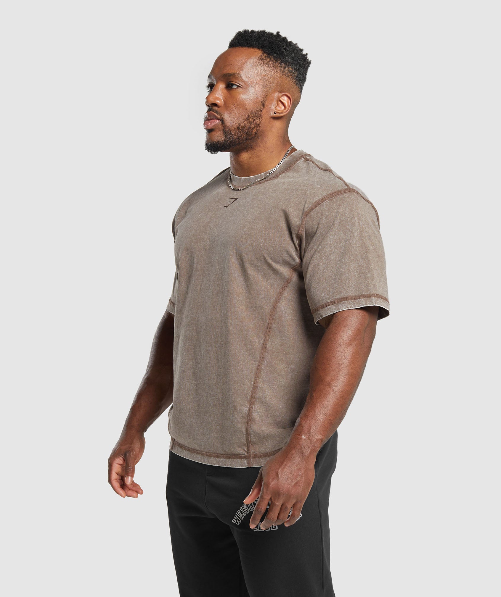 Heritage Washed T-Shirt in Penny Brown - view 3