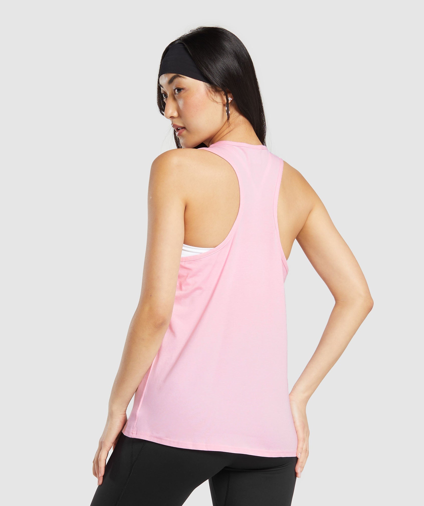 Training Cotton Tank in Dolly Pink - view 2