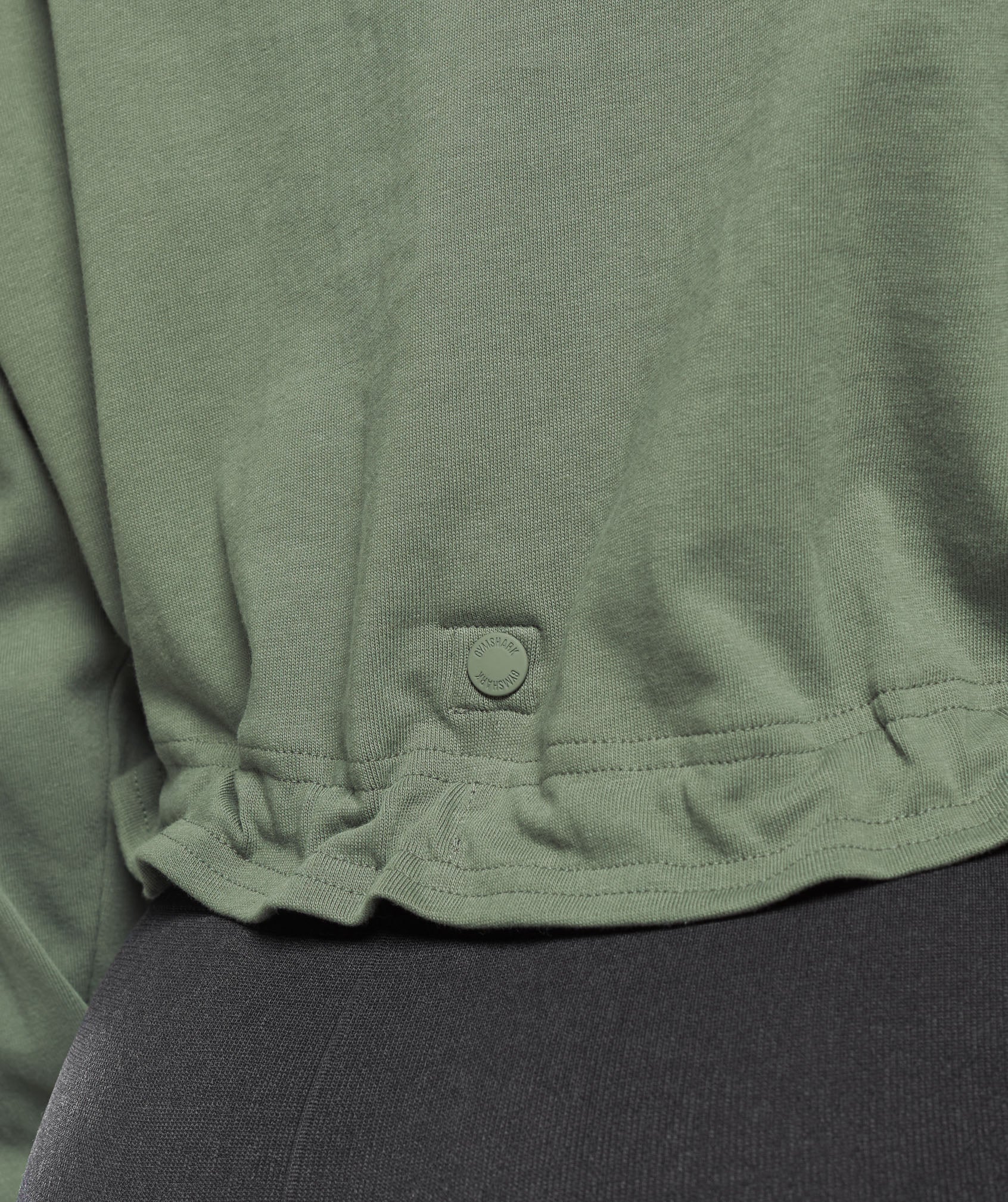 Lifting Lightweight 1/4 Zip Pullover in Dusk Green - view 6