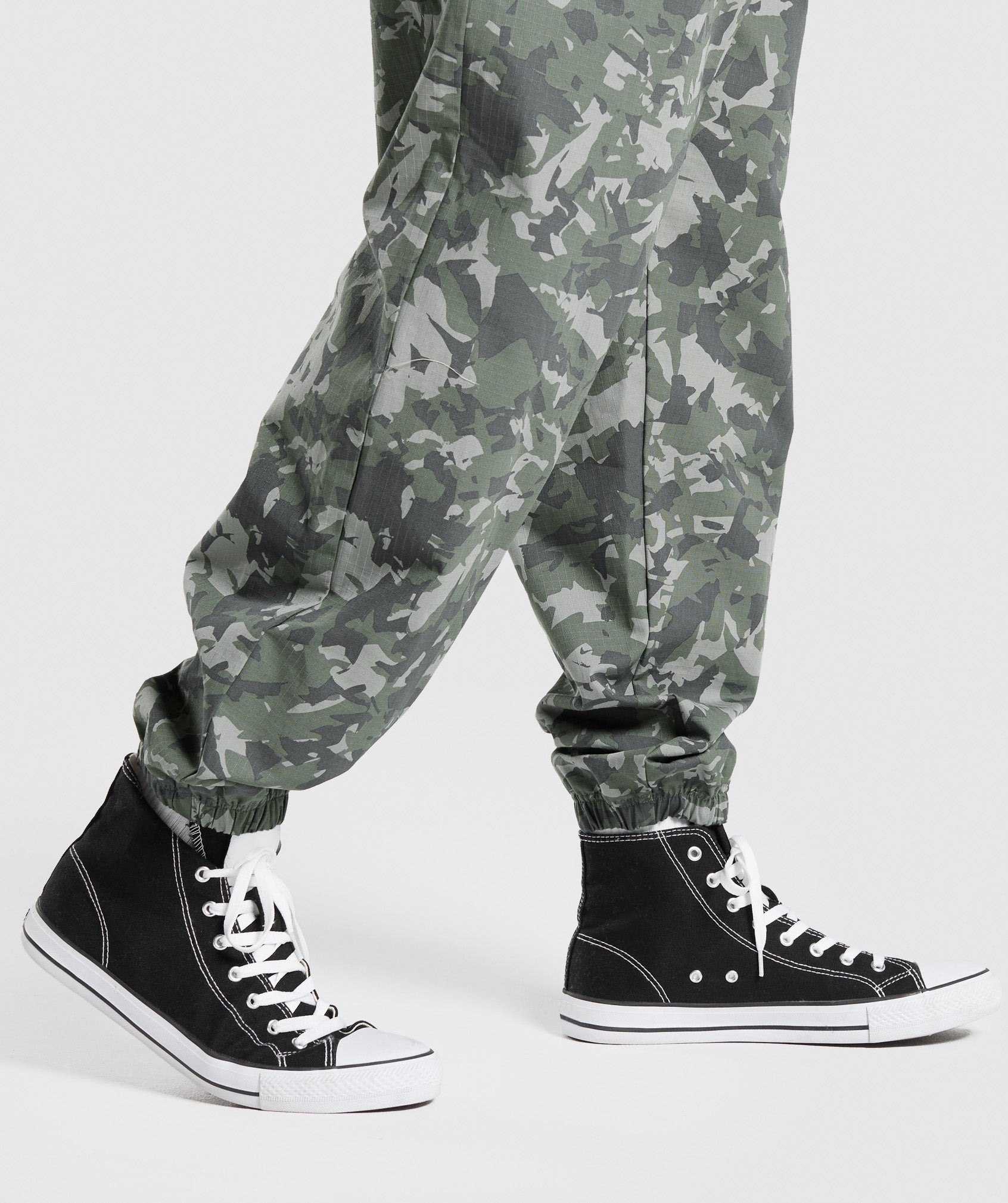 Printed Pumper Pants in Unit Green - view 8