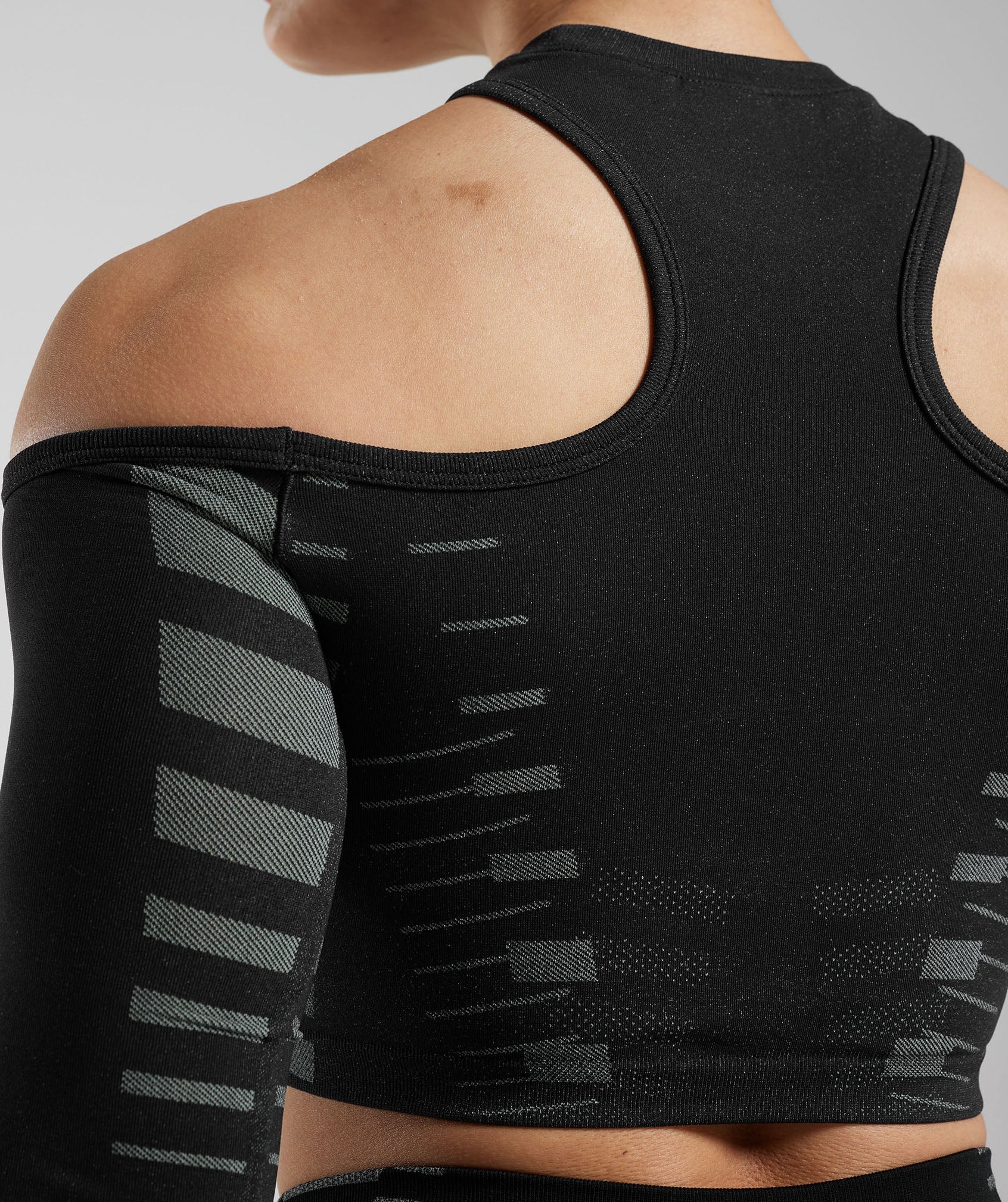 Apex Limit Crop Top in Black/Light Grey - view 6