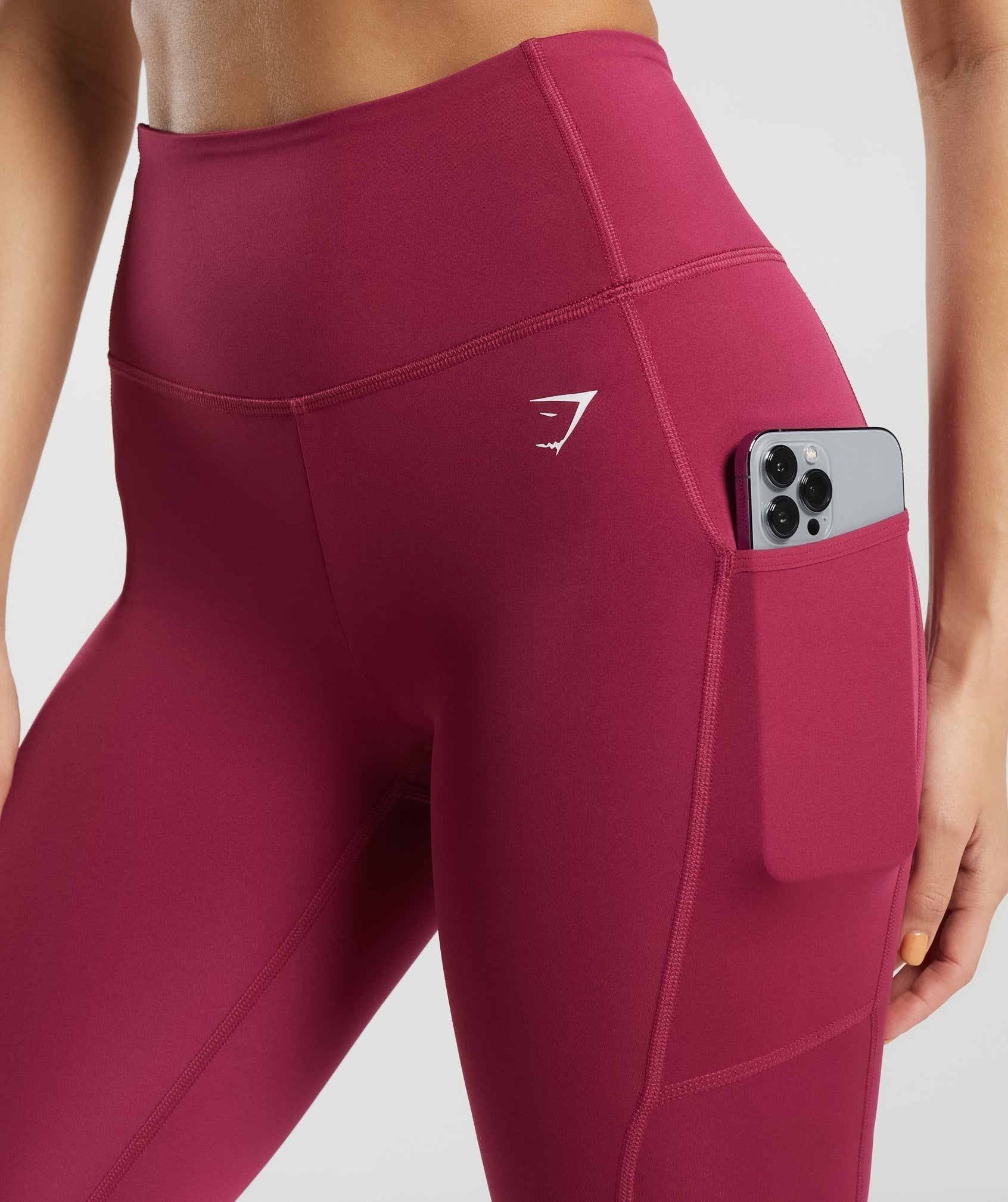 Pocket Leggings in Raspberry Pink - view 5