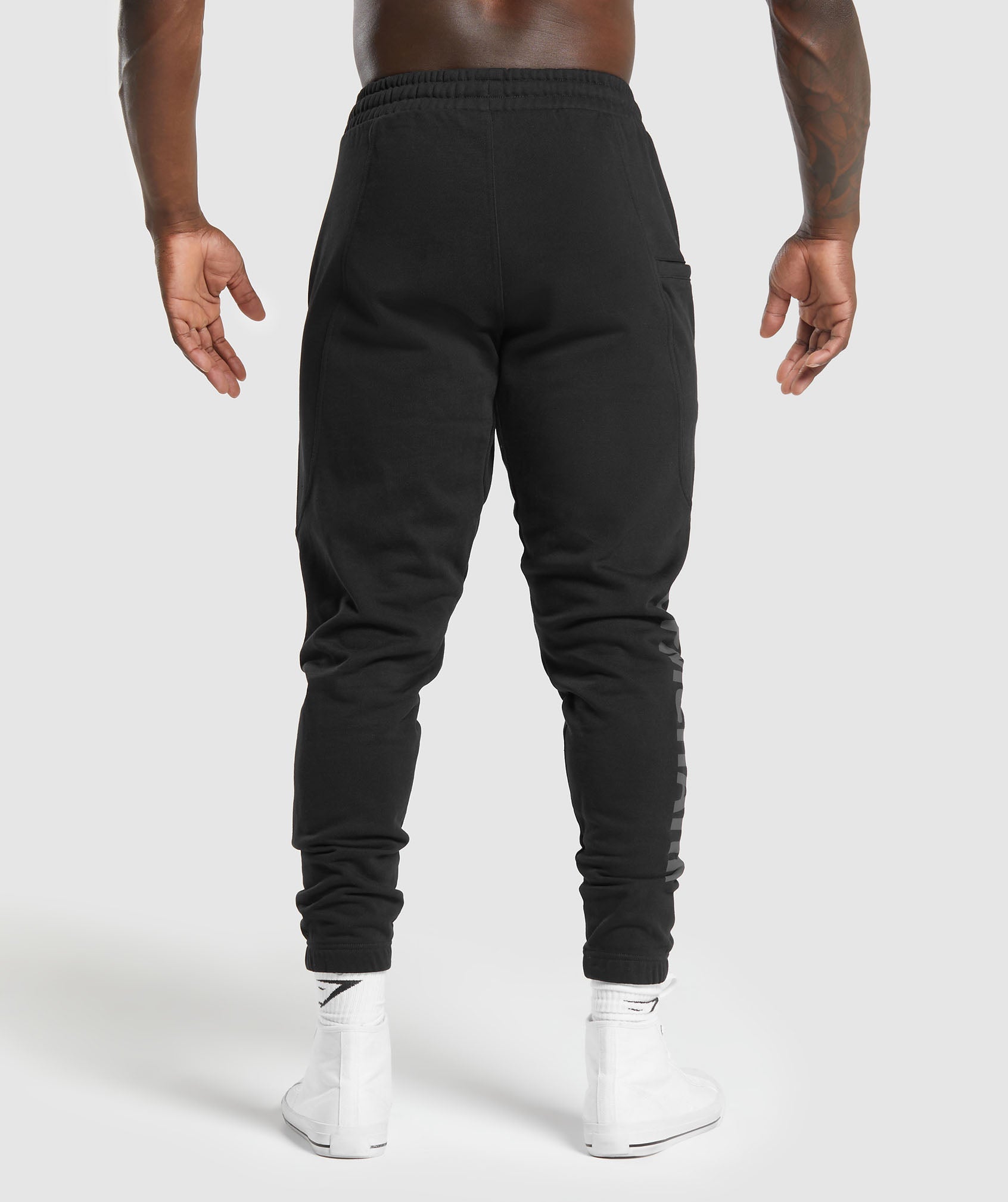 Gymshark, Pants, Gymshark Black Crest Joggers Mens Large Slim Fit Brushed  Fabric Loungewear Pants