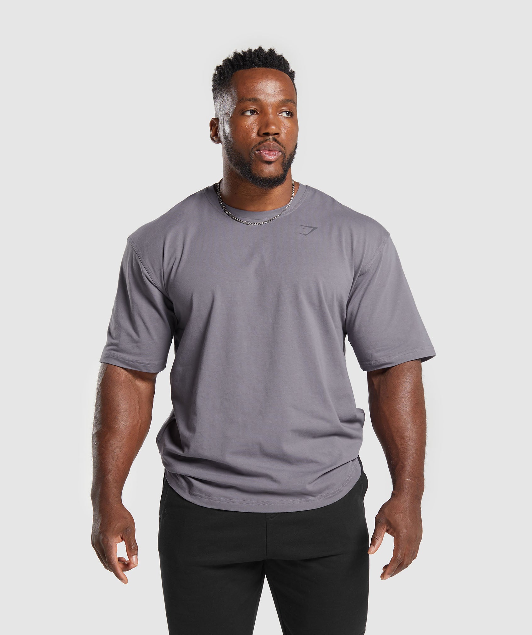 Gymshark Power T Shirt Fog Purple Gymshark