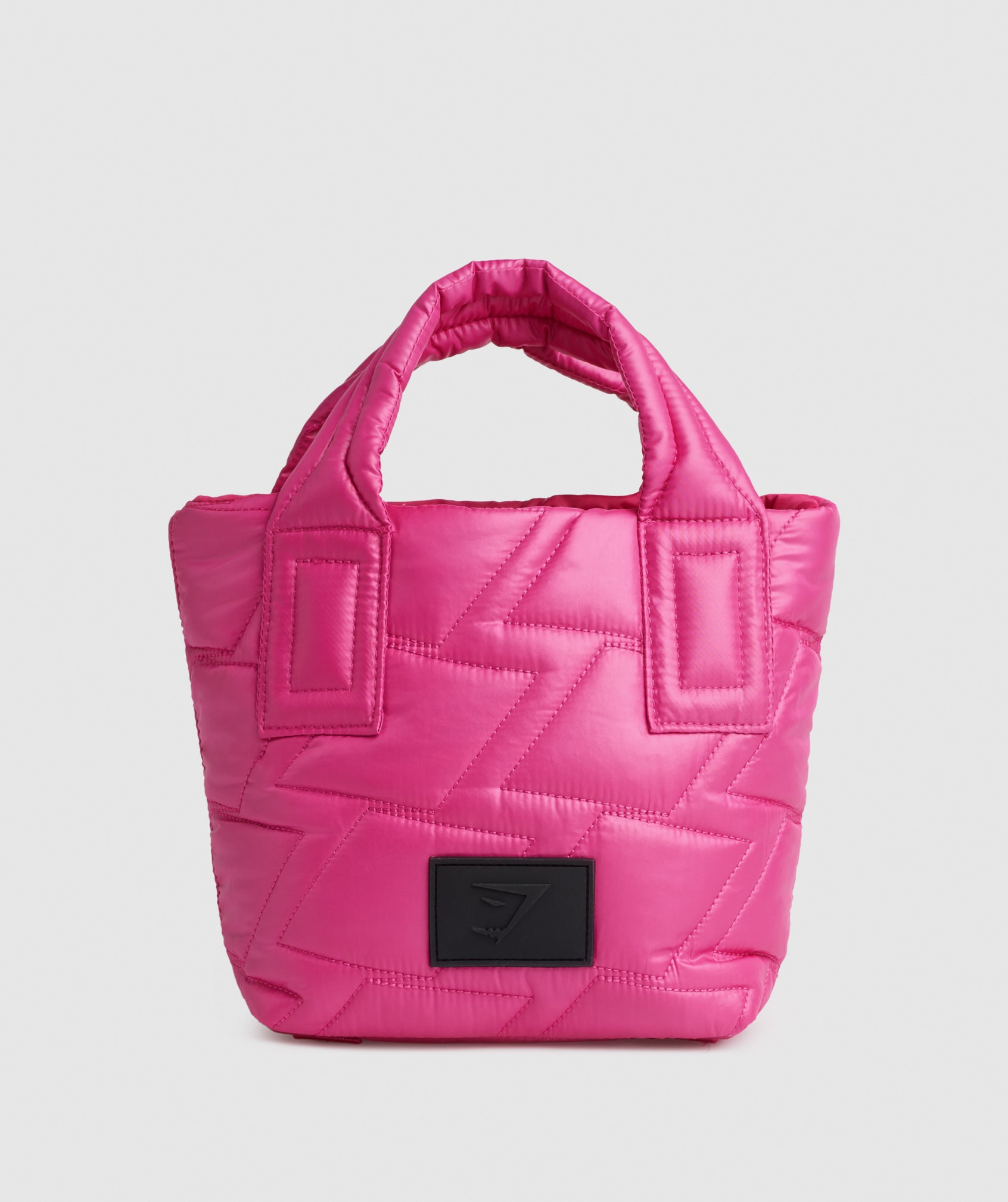 Quilted Mini Tote in Bold Magenta - view 2