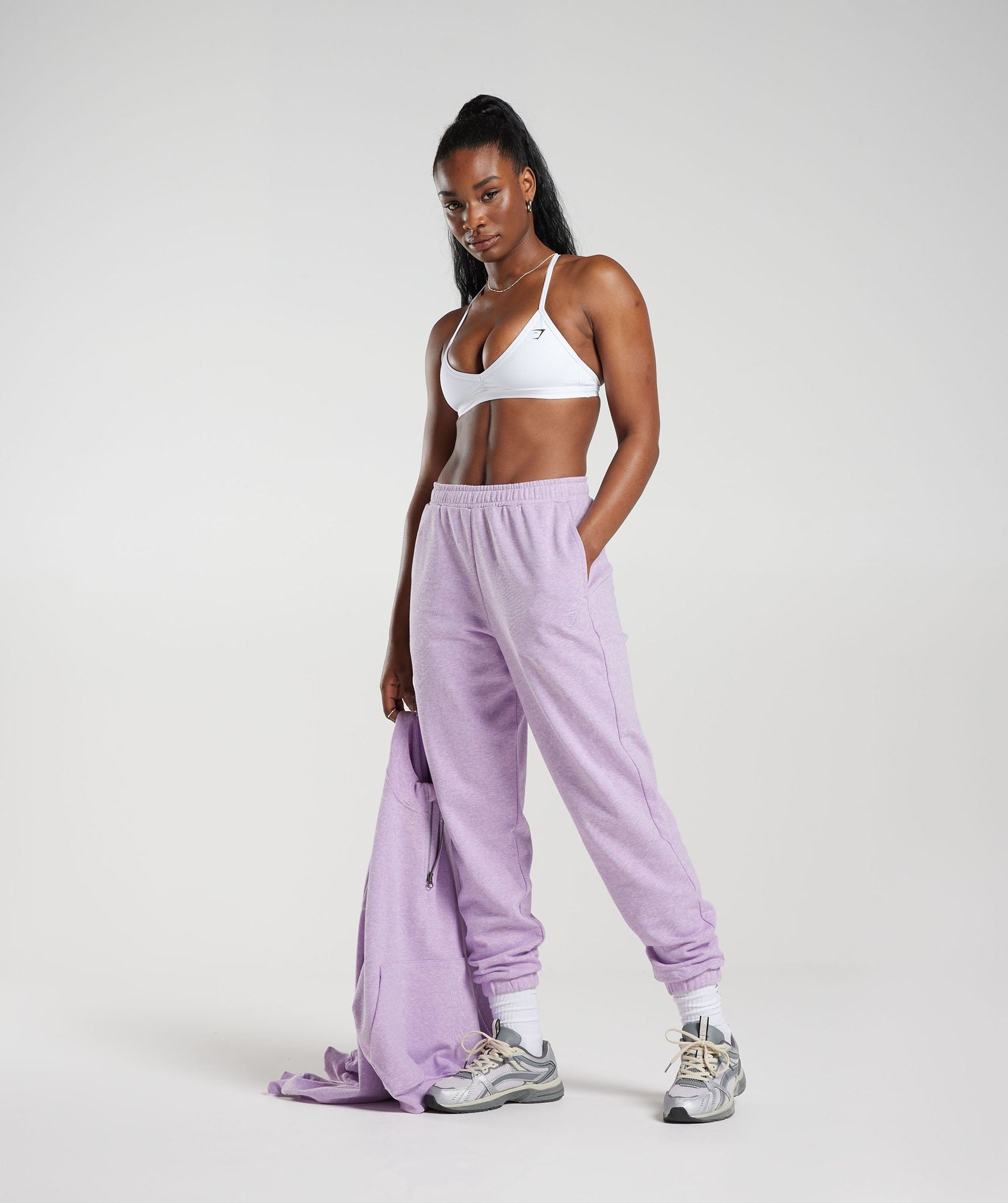 Rest Day Sweats Joggers in Aura Lilac Marl - view 4