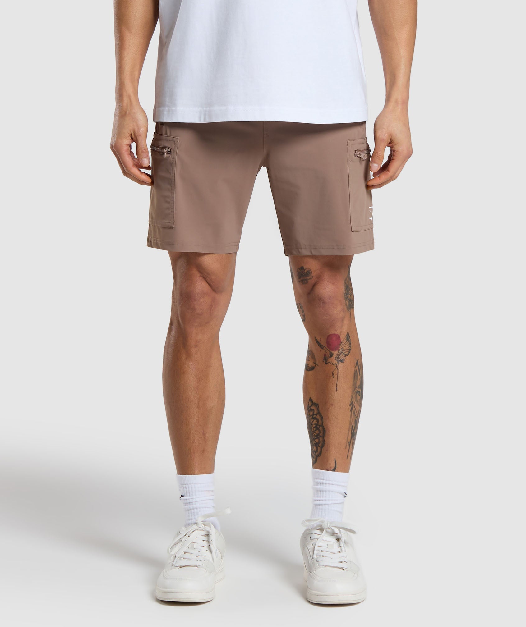 Rest Day 6" Cargo Shorts in Mocha Mauve - view 5
