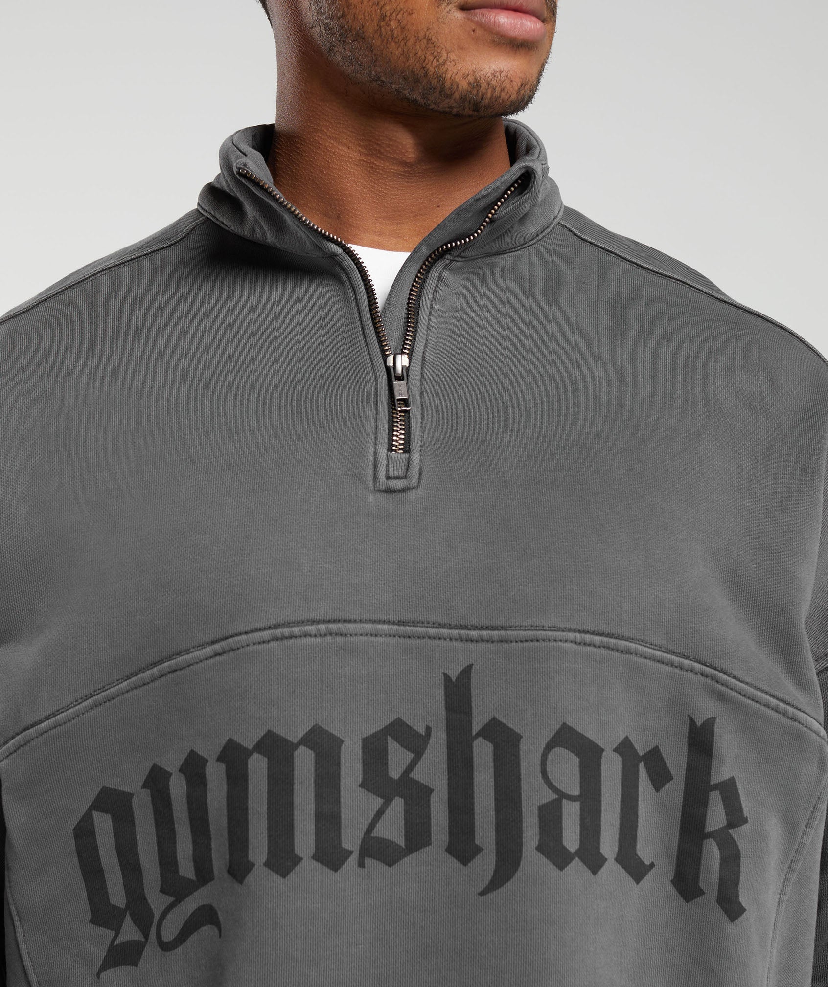 Heavyweight 1/4 Zip in Black - view 6