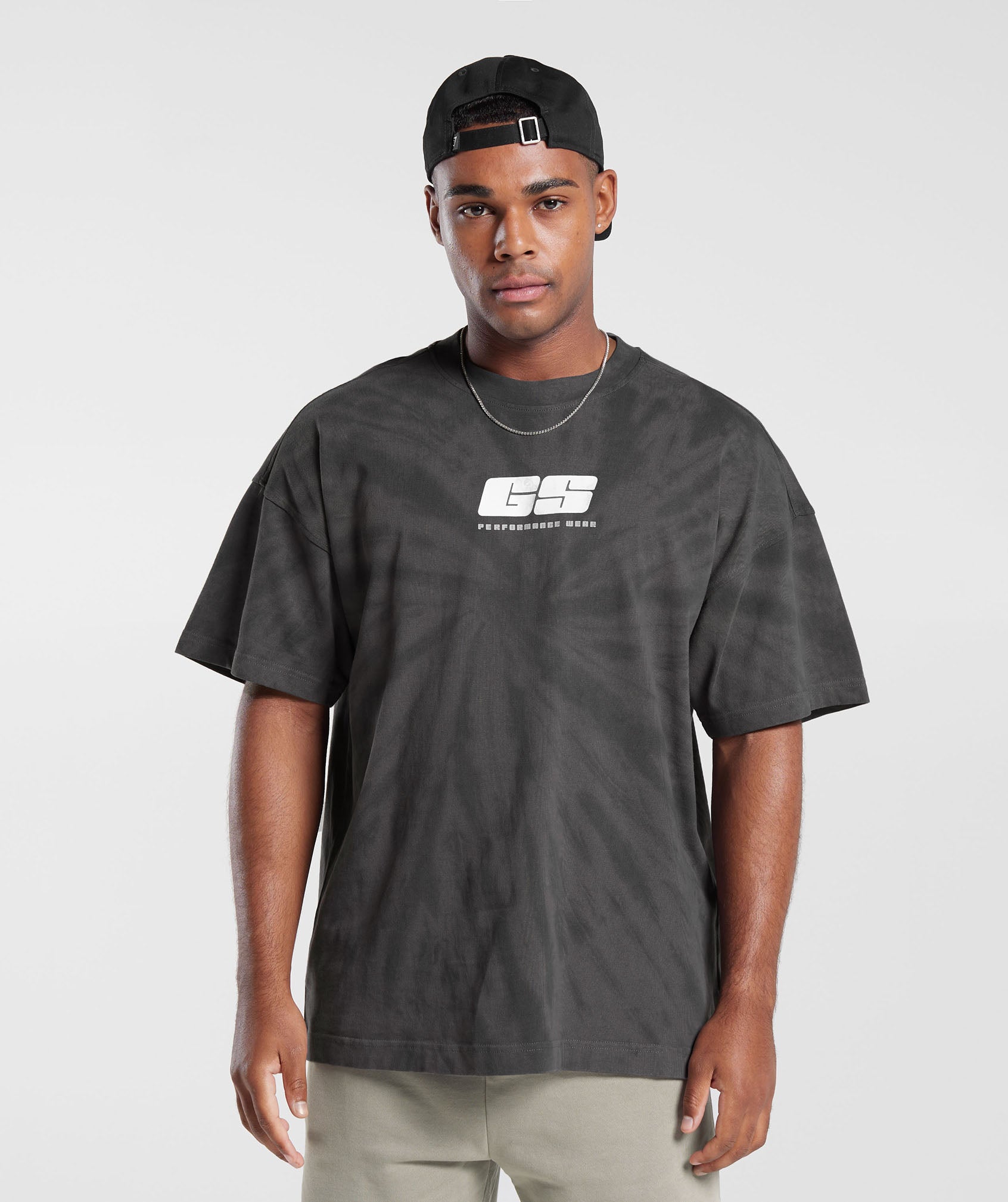 Rest Day T-Shirt in Silhouette Grey/Black/Spiral Optic Wash