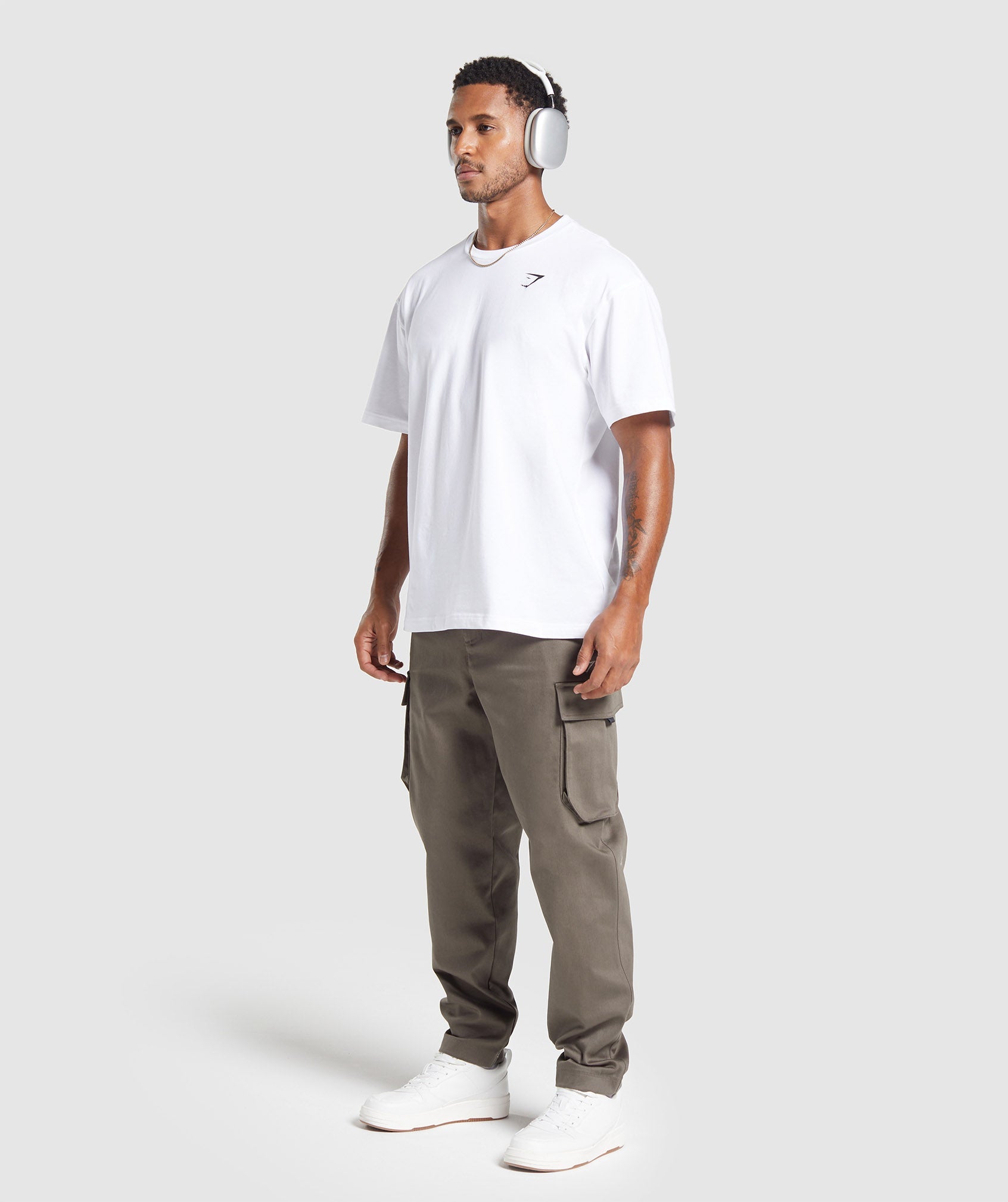 Rest Day Woven Cargo Pants in Camo Brown - view 4
