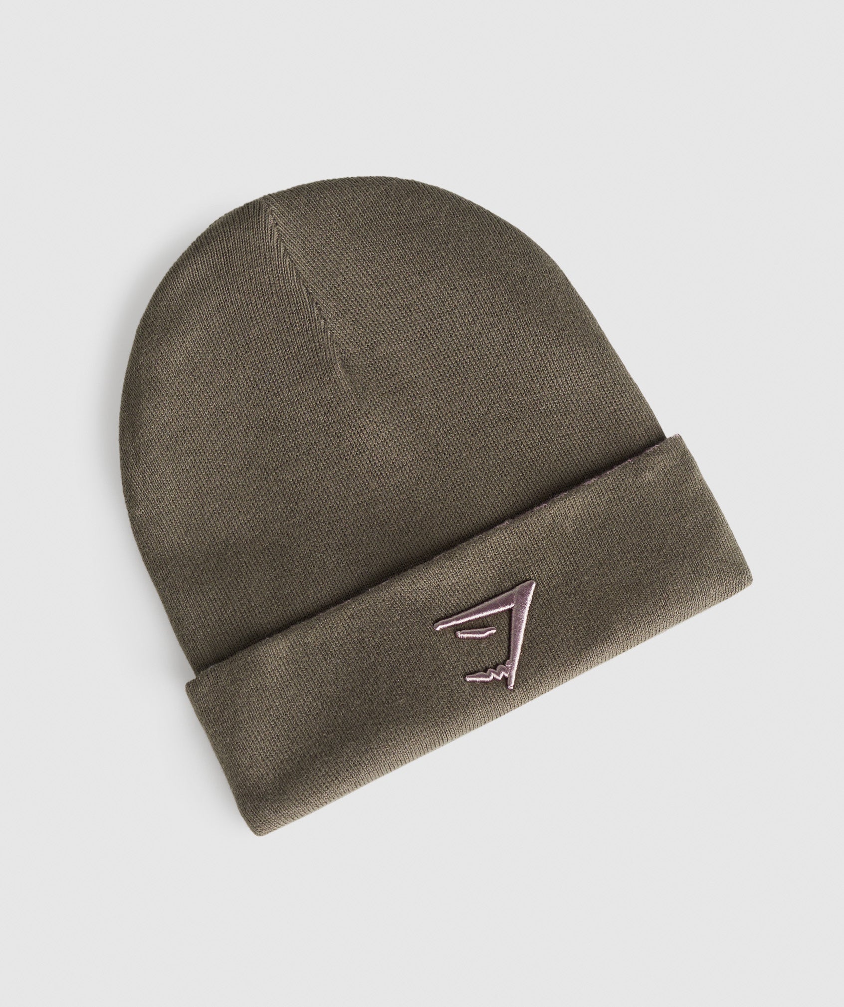 Reverse Jacquard Beanie in Camo Brown/Washed Mauve/Walnut Mauve - view 1