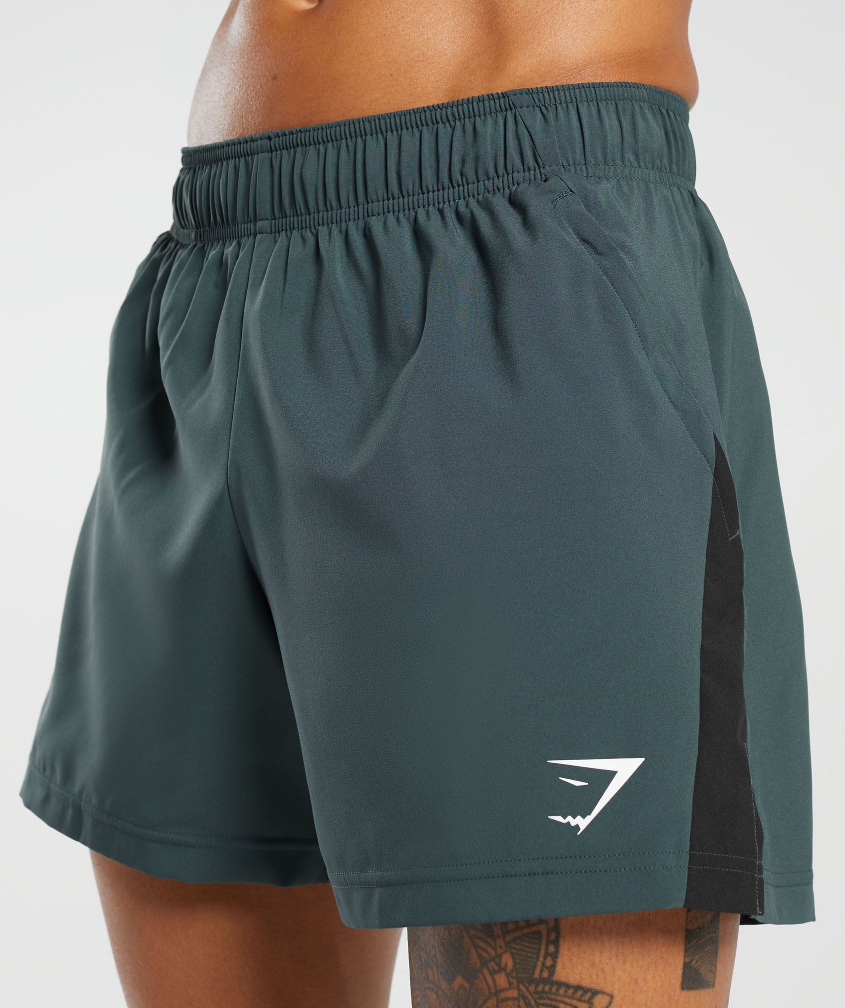 Sport 5" Shorts in Fog Green/Black - view 6