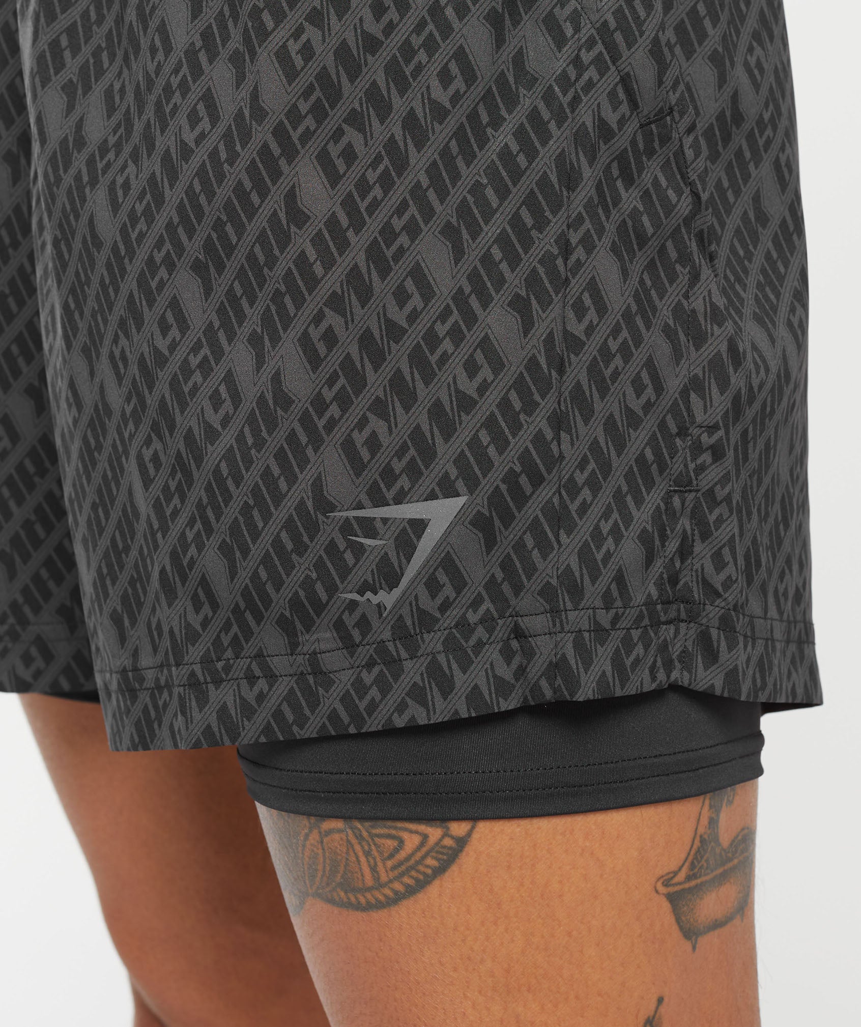 Sport 5" 2 in 1 Shorts in Asphalt Grey/Black - view 7