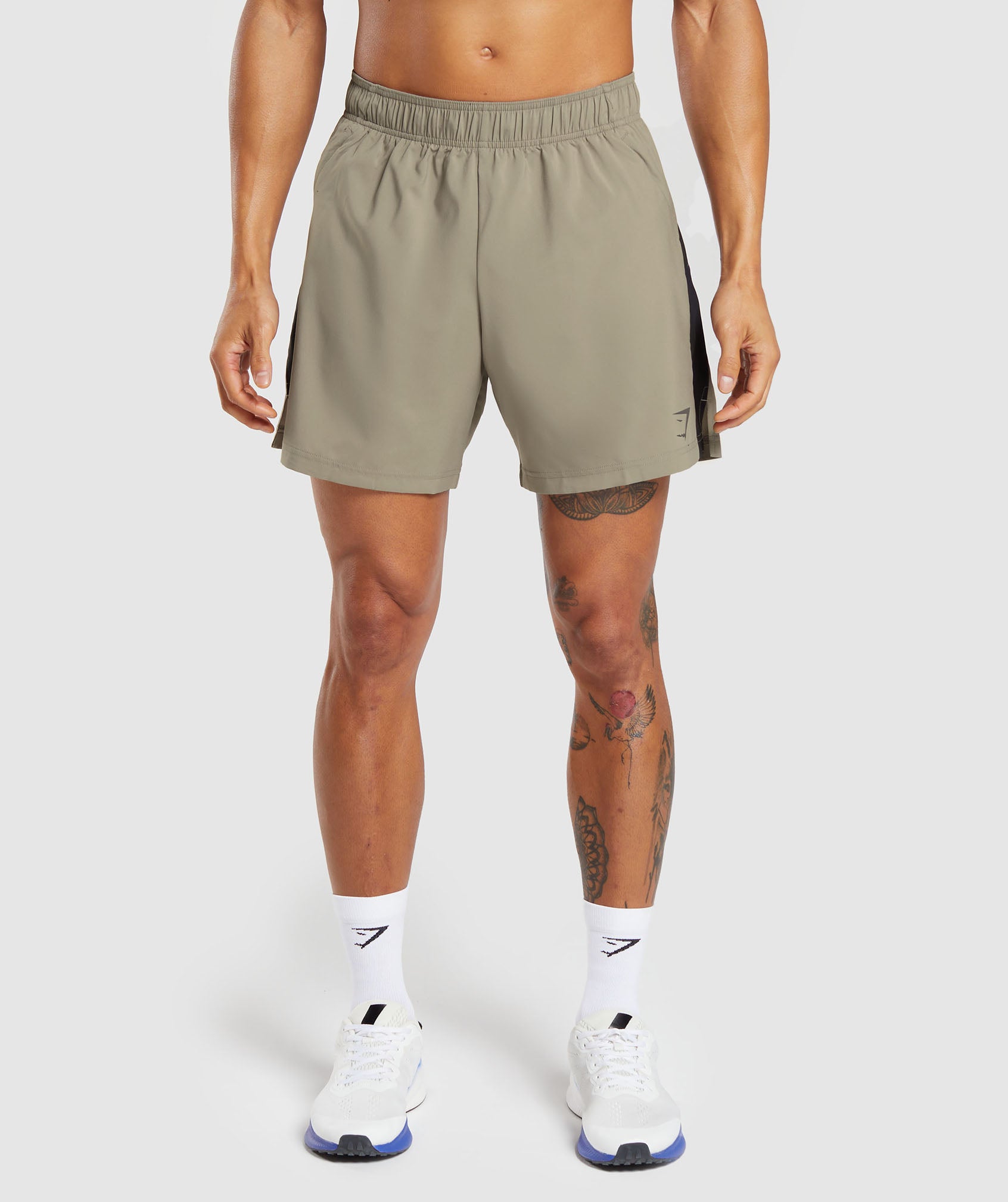 Sport  7" Short in Linen Brown/Black