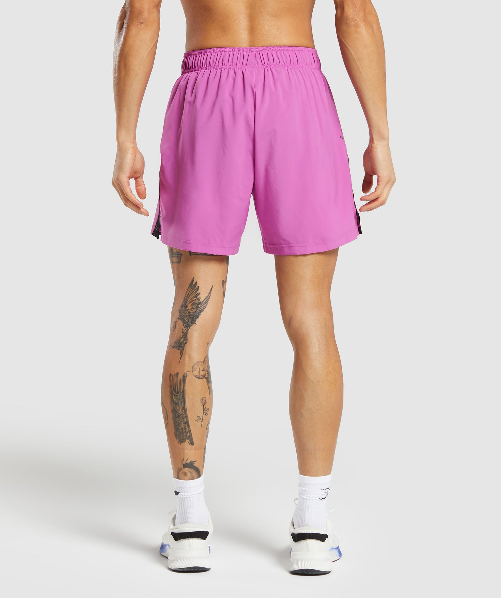 Sport  7" Short in Shelly Pink/Black - view 2