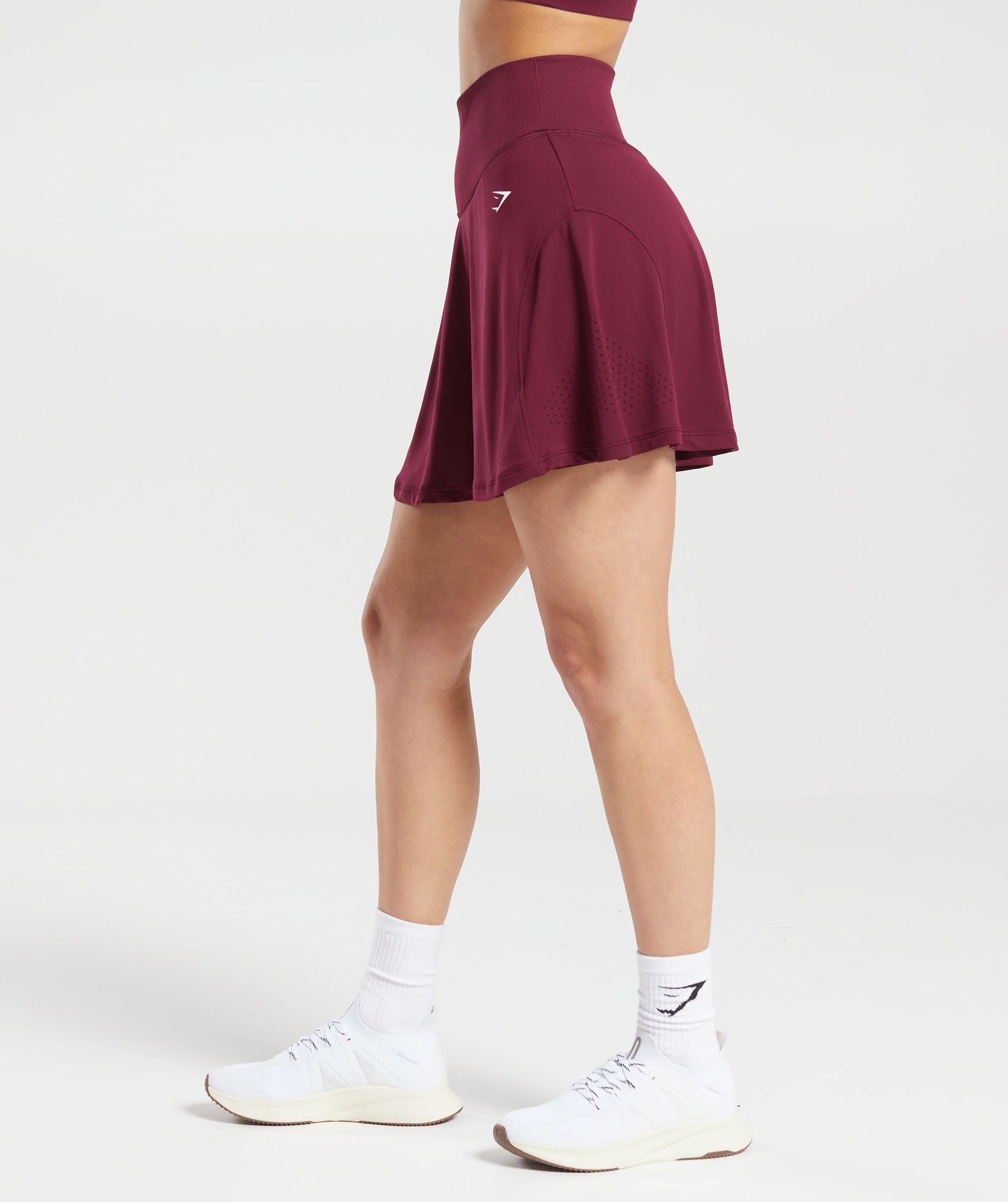 Sweat Seamless Skort in Plum Pink - view 3