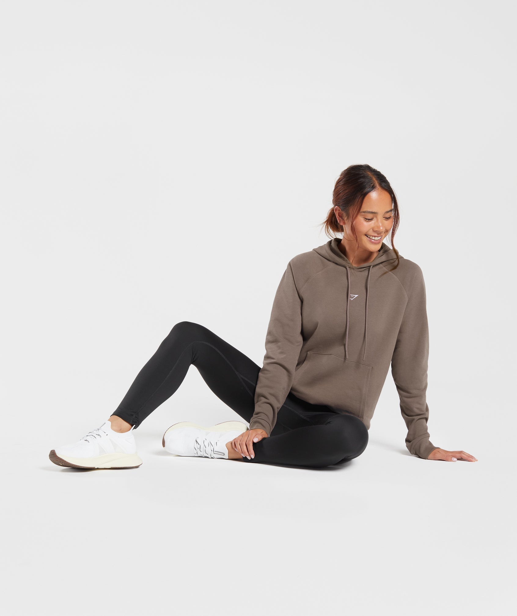 Training Hoodie in Dusty Brown - view 4