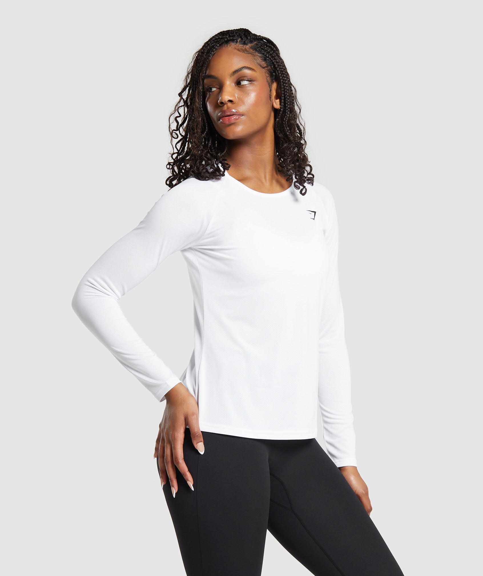 Training Long Sleeve Top in White - view 3