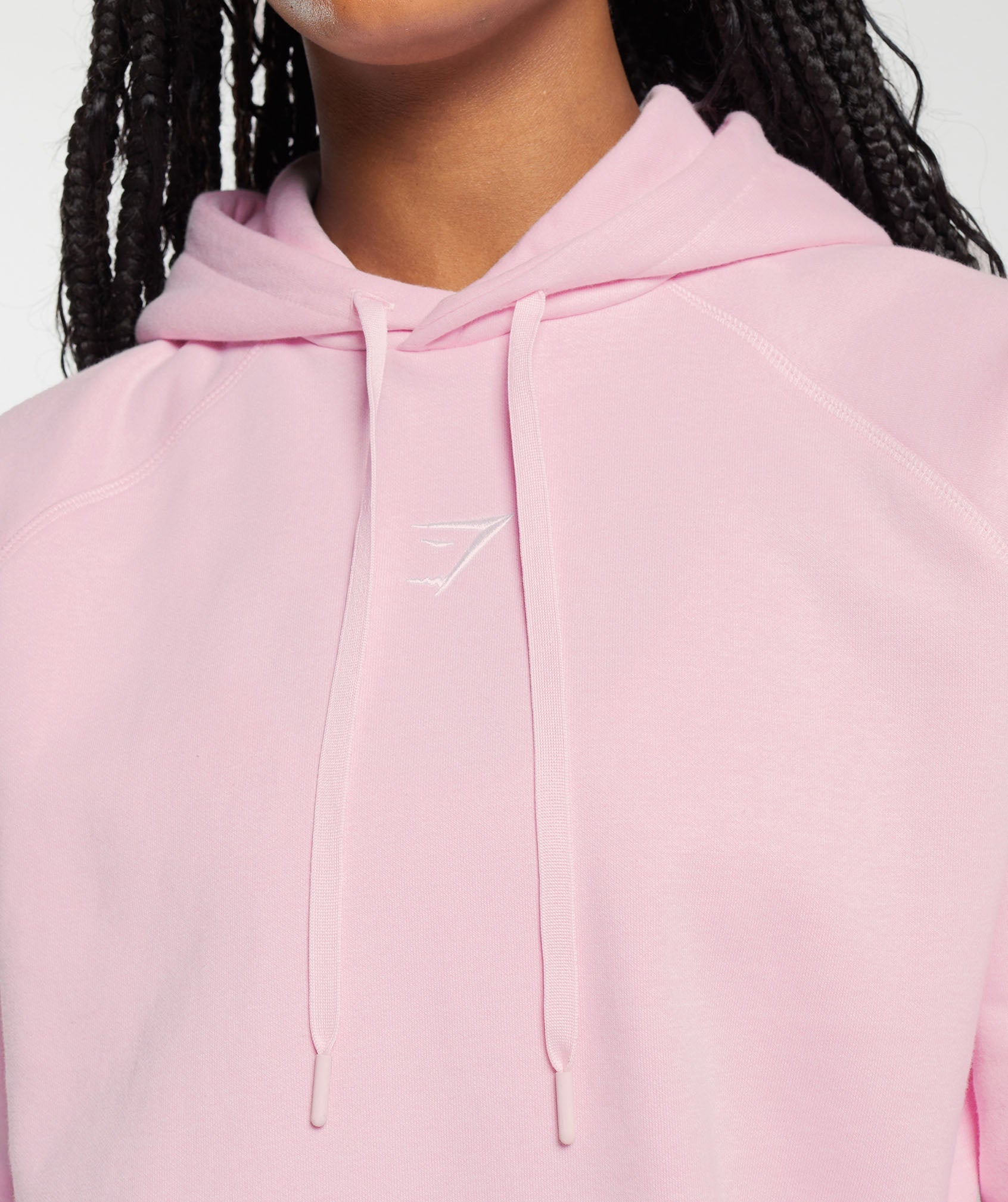 Training Oversized Fleece Hoodie in Dolly Pink - view 5