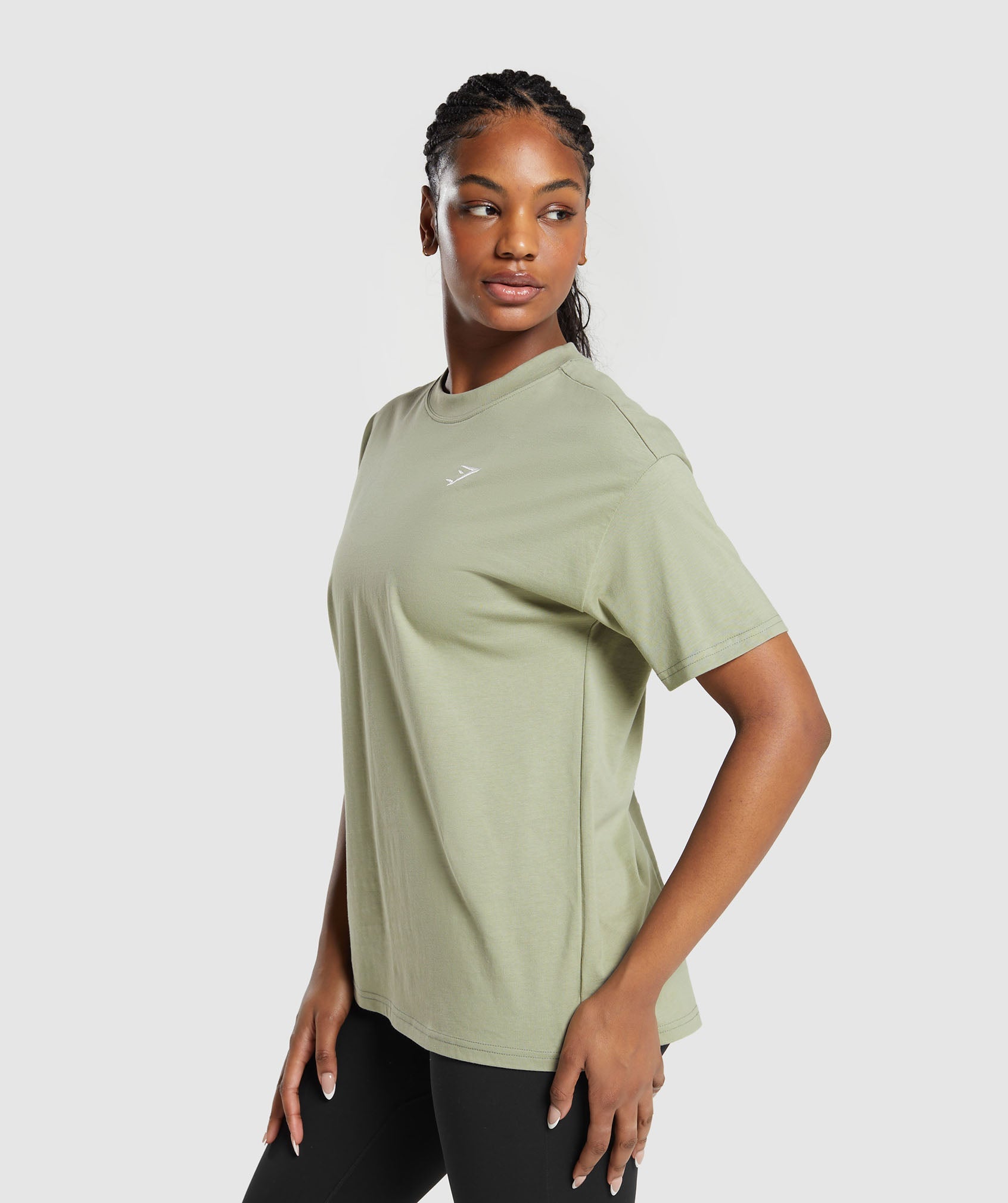 Training Oversized T-Shirt in Chalk Green - view 3