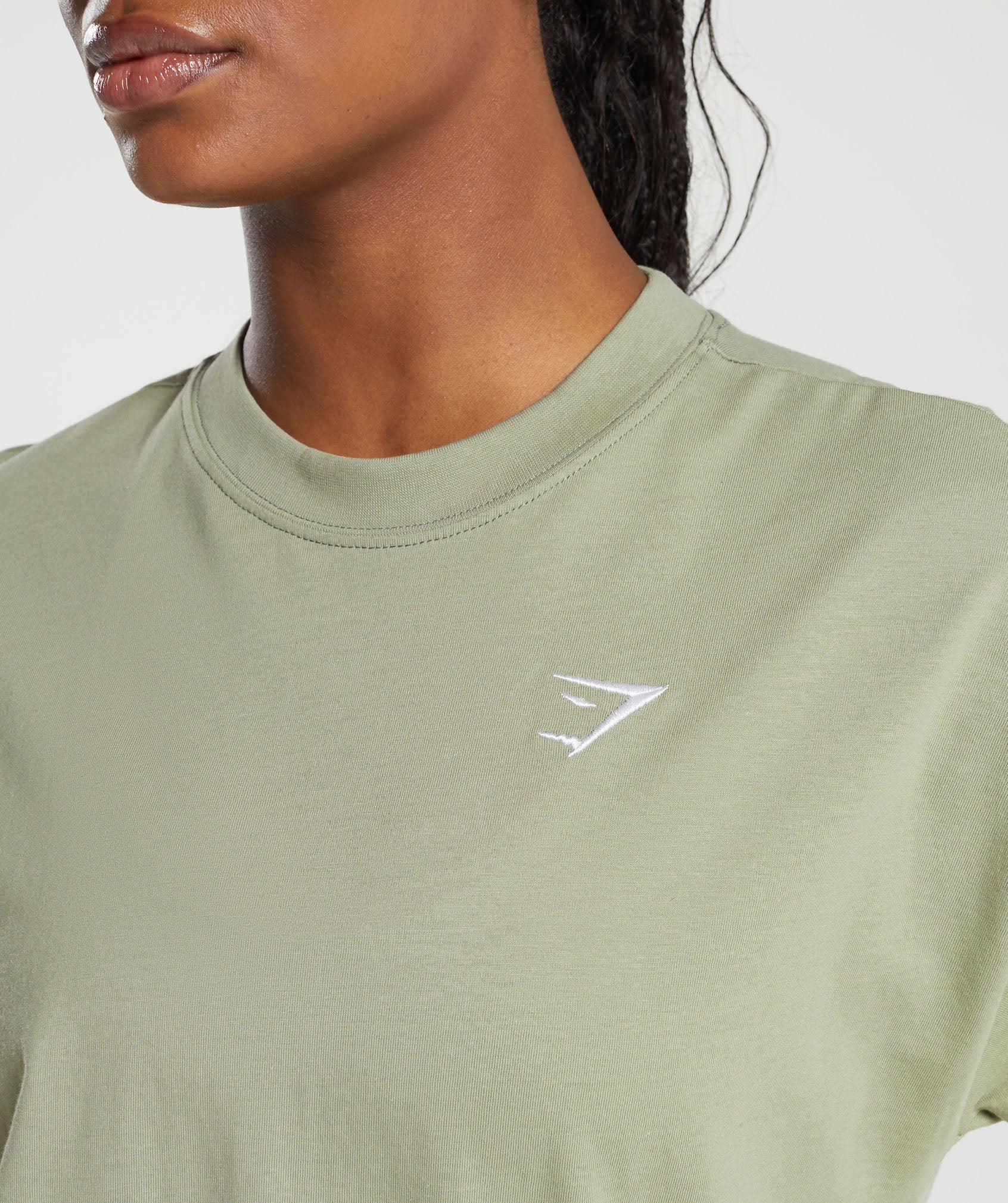 Training Oversized T-Shirt in Chalk Green - view 5