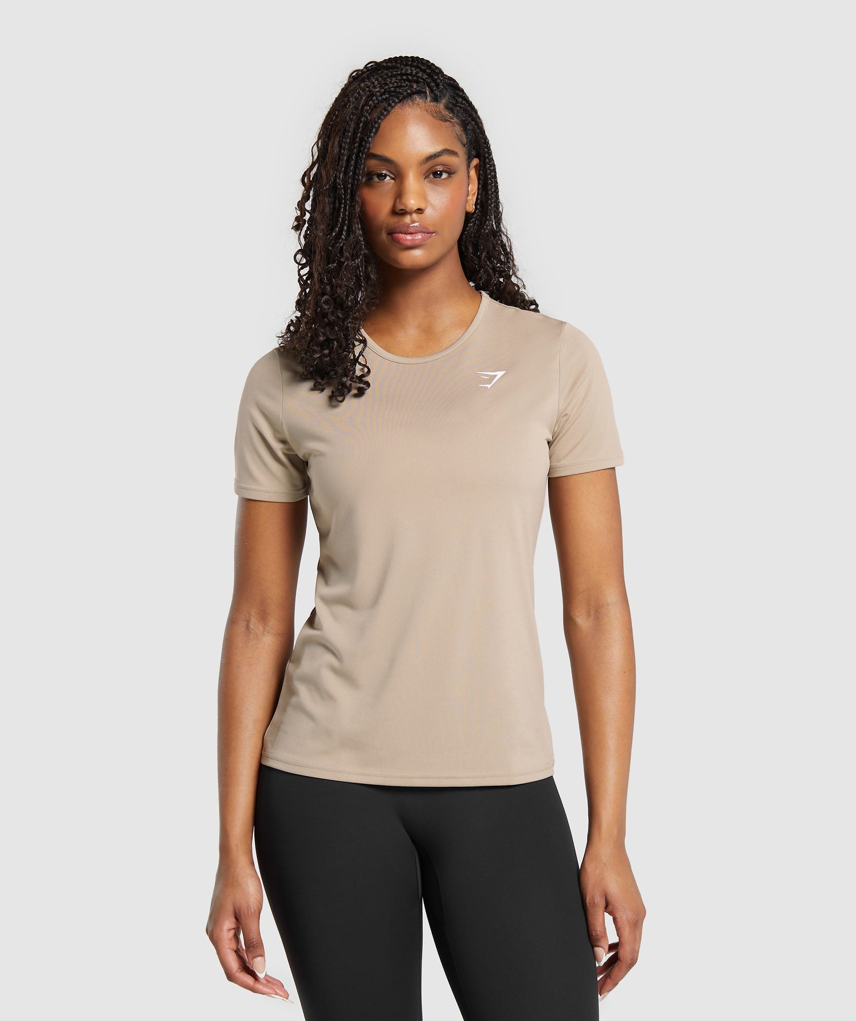 Training T-Shirt in Sand Brown