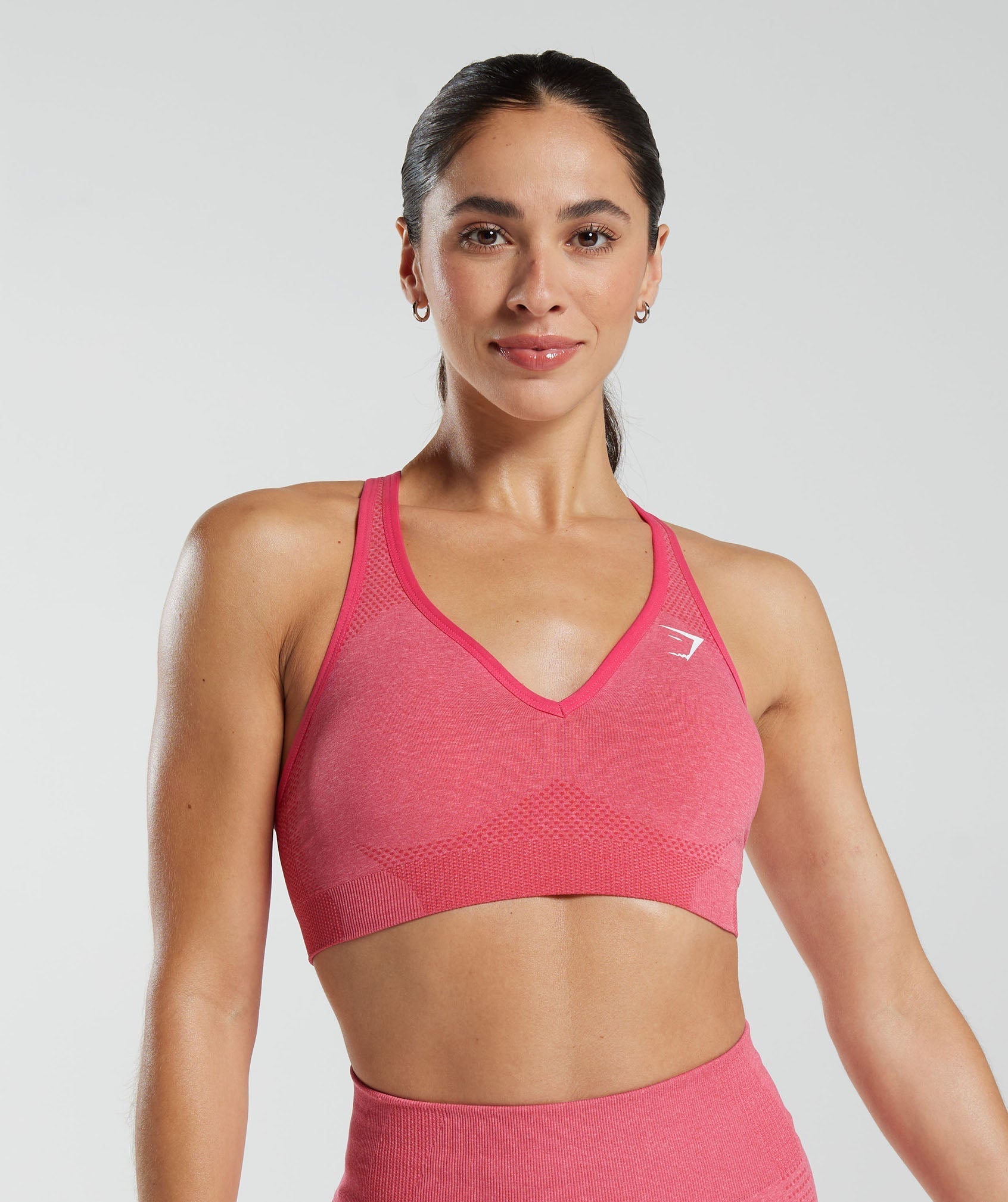 Women's Light Support V-neck Cropped Sports Bra - All In Motion™ Cream Xl :  Target