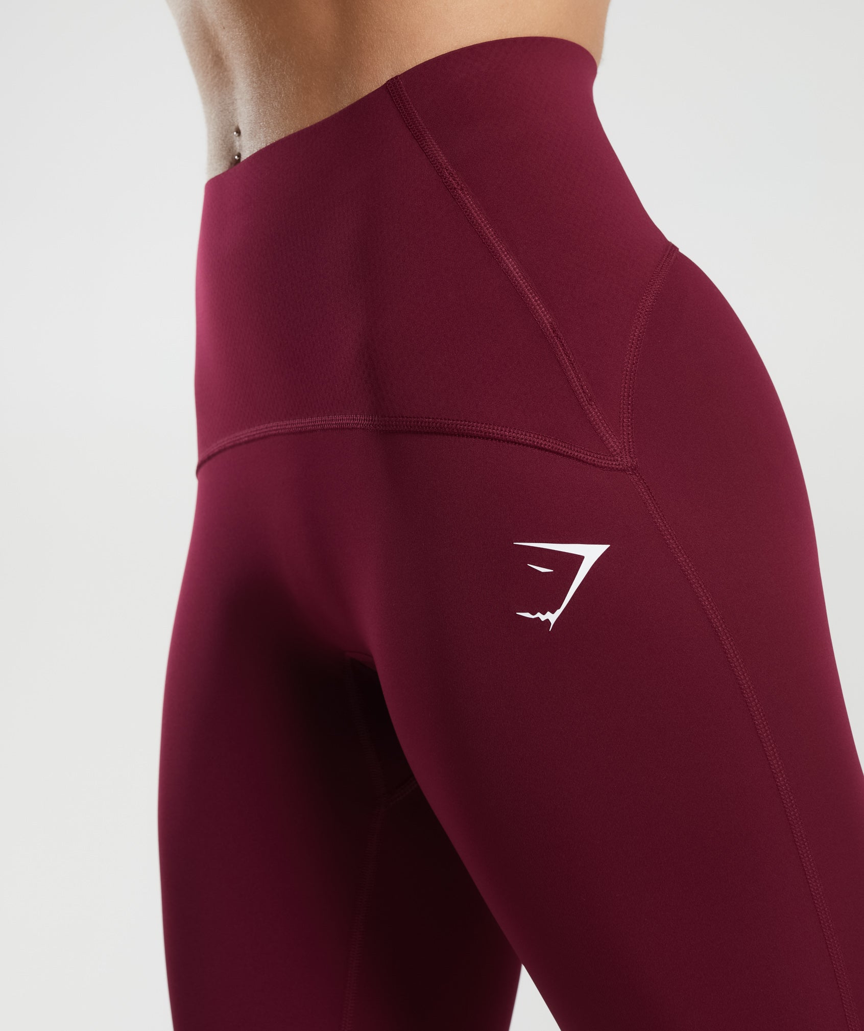 Waist Support Leggings in Plum Pink - view 2