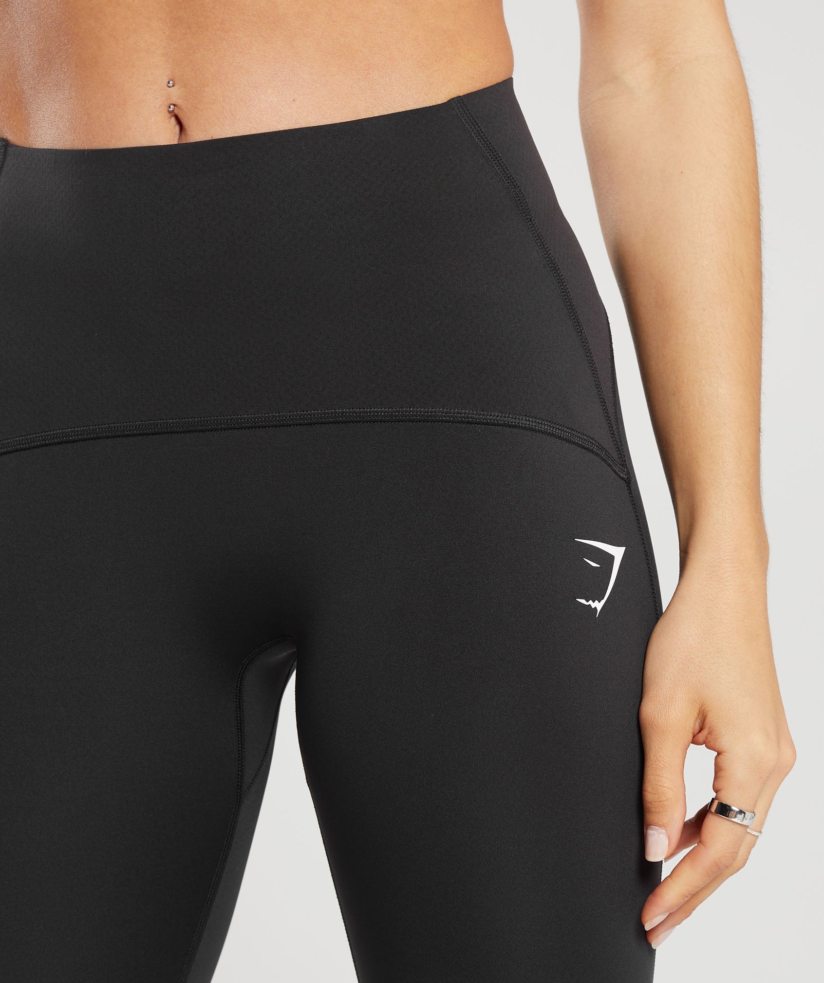 Waist Support Leggings in Black