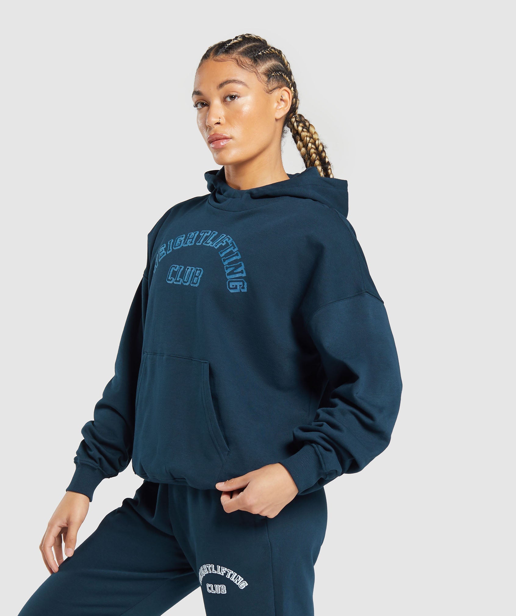 Weightlifting Oversized Hoodie in Navy - view 3