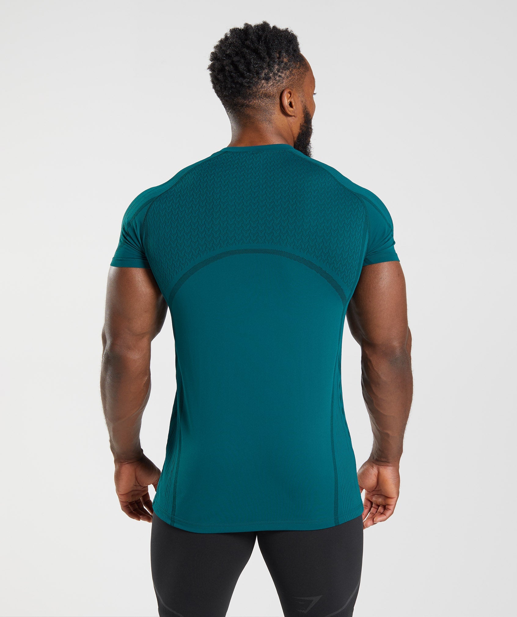 315 Seamless T-Shirt in Winter Teal/Black