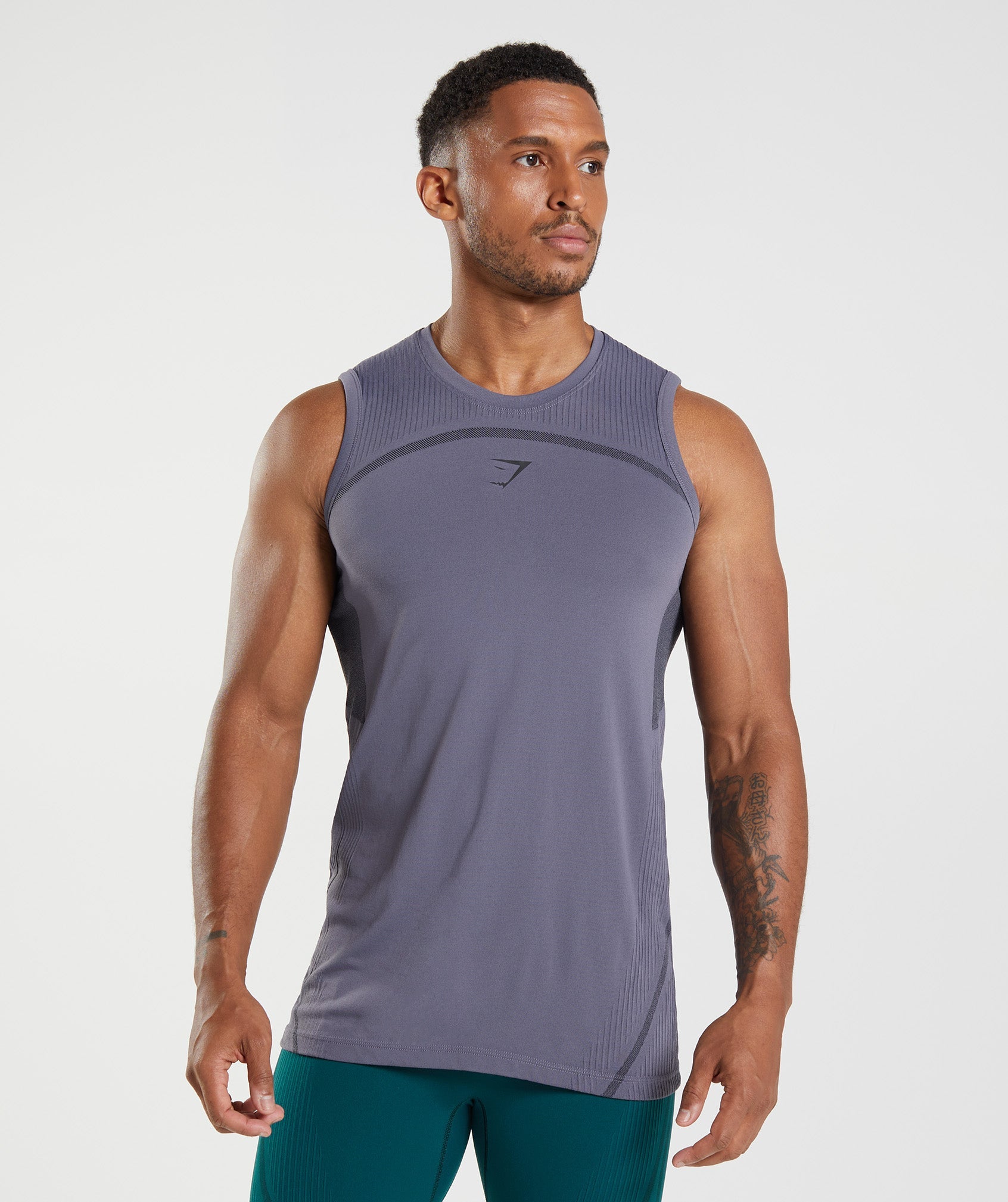 315 Seamless Tank in Mercury Purple/Black - view 1