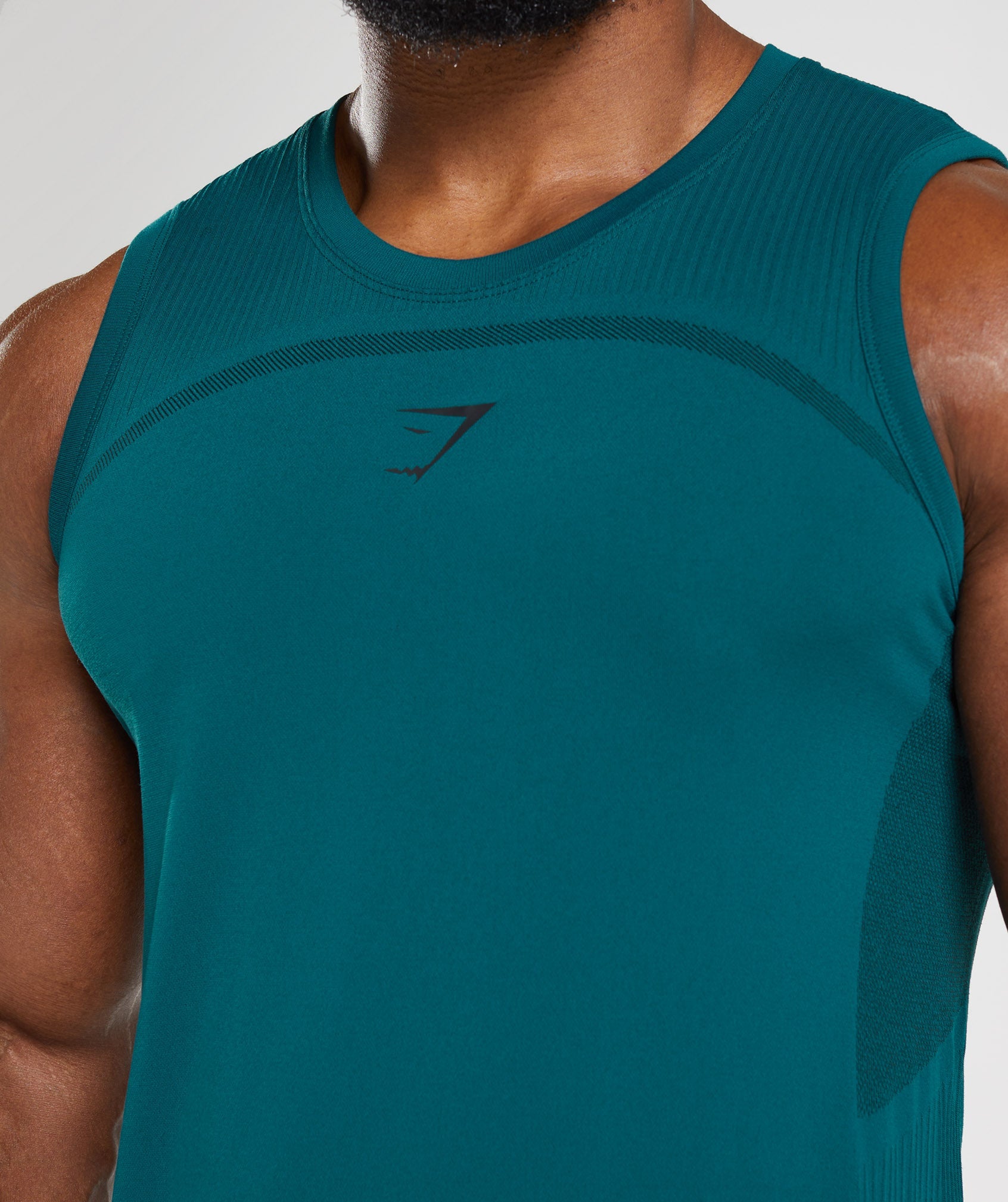 315 Seamless Tank in Winter Teal/Black - view 5