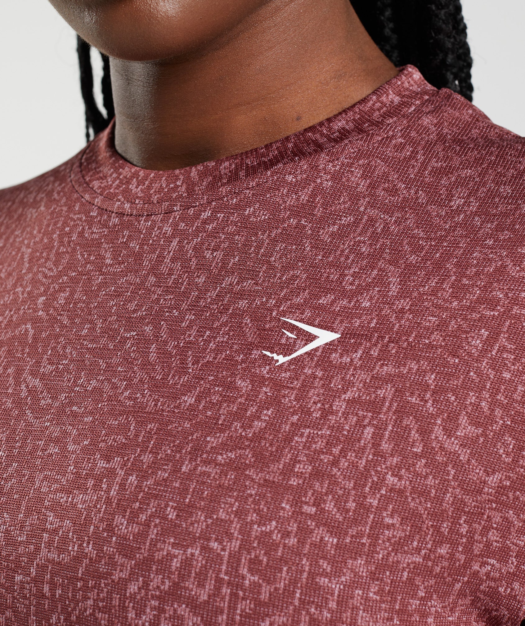 Gymshark Adapt Animal Seamless T-Shirt - Modern Blush Pink/Magenta Brown