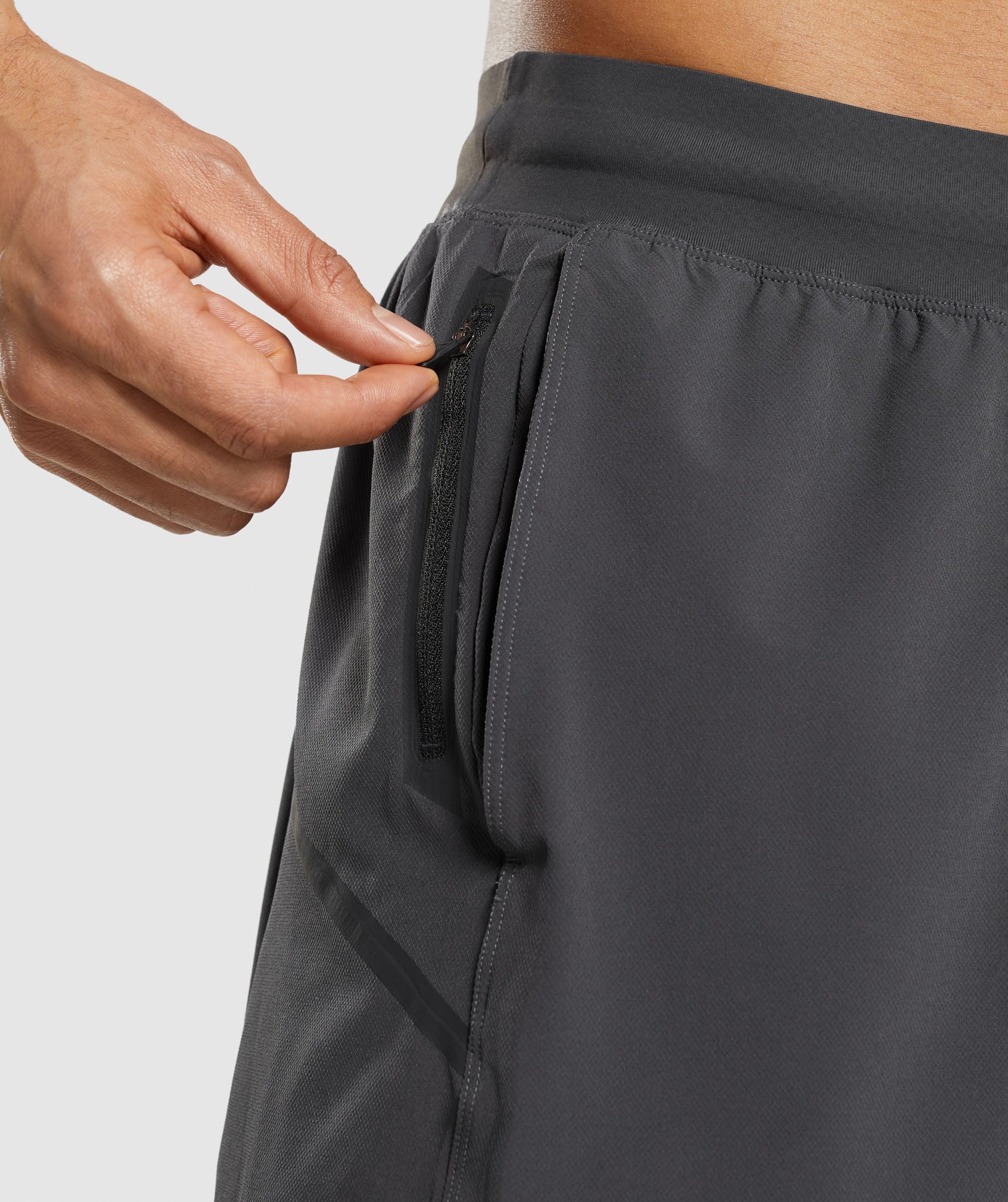 Apex 8" Function Shorts in Onyx Grey