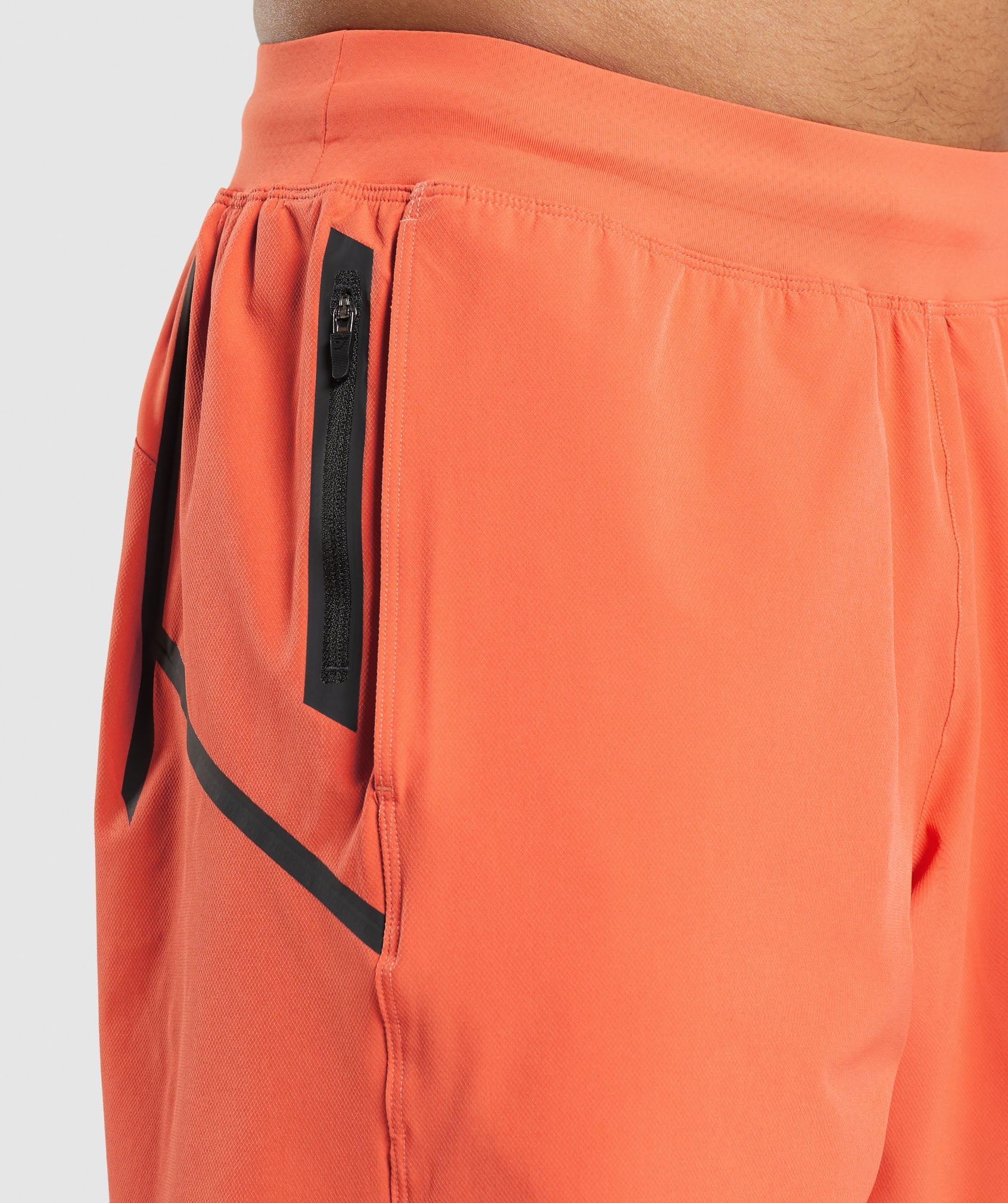 Apex 8" Function Shorts in Papaya Orange - view 4