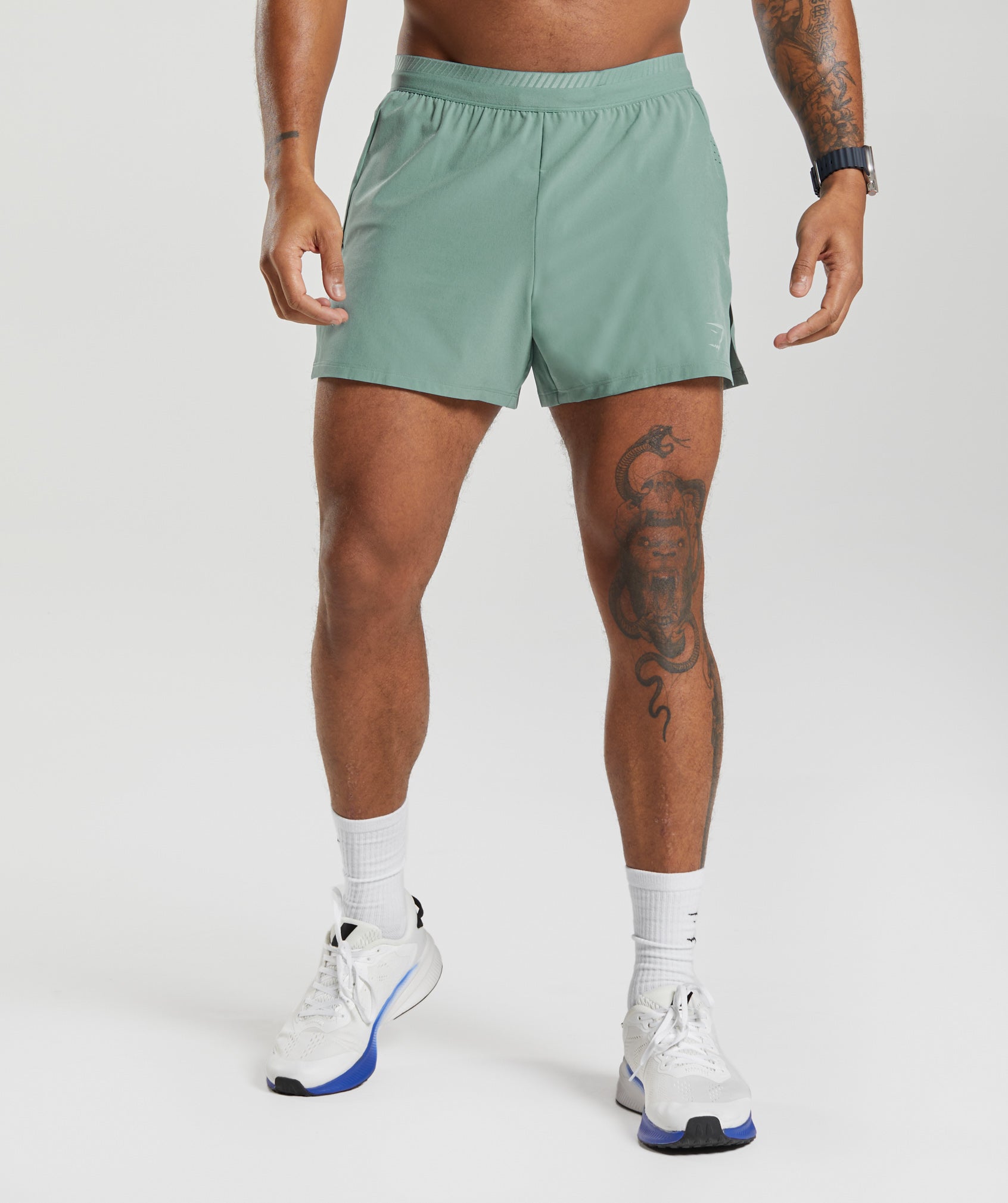 Apex Run 4" Shorts in Ink Teal