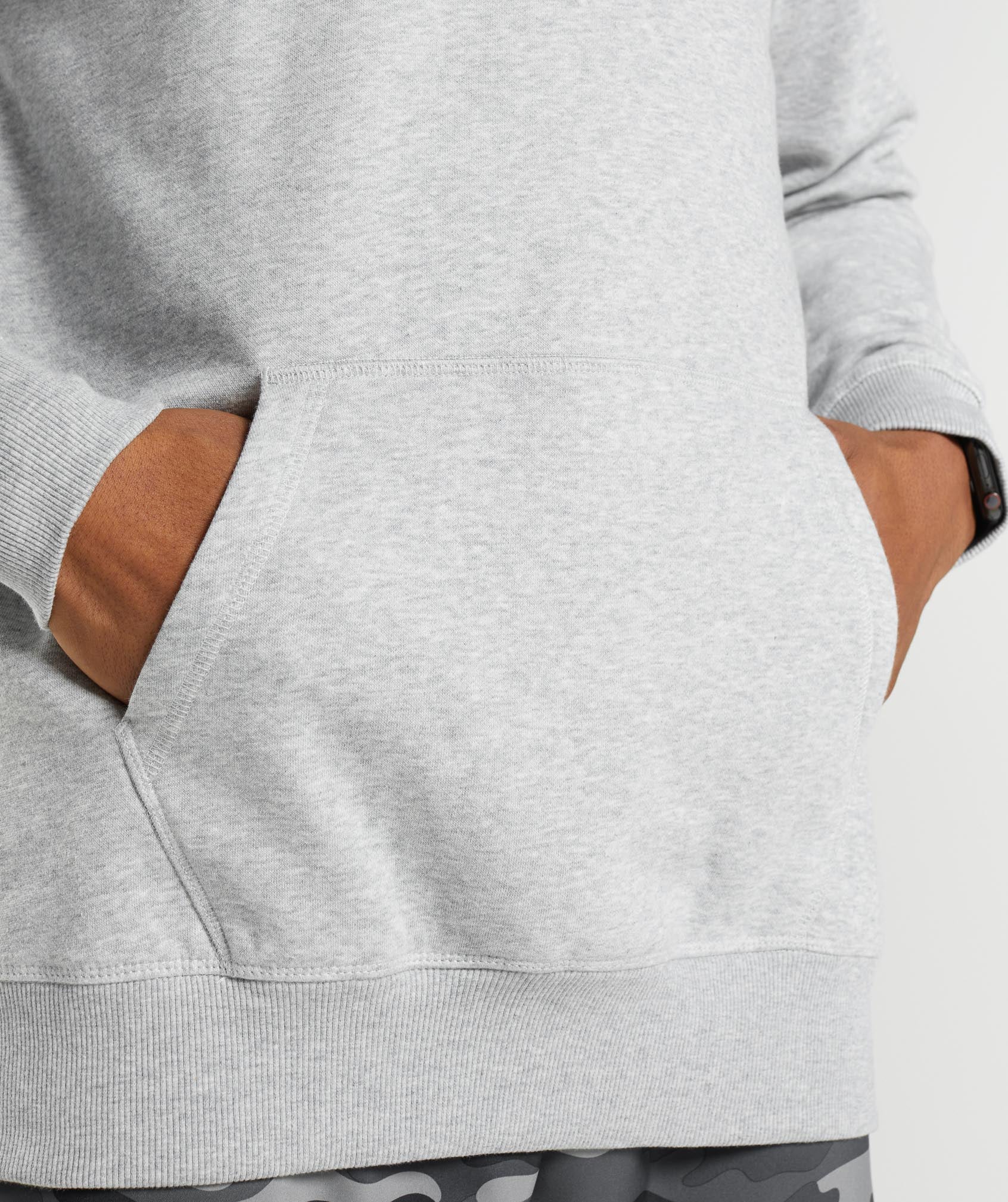 Apollo Hoodie in Light Grey Core Marl - view 6