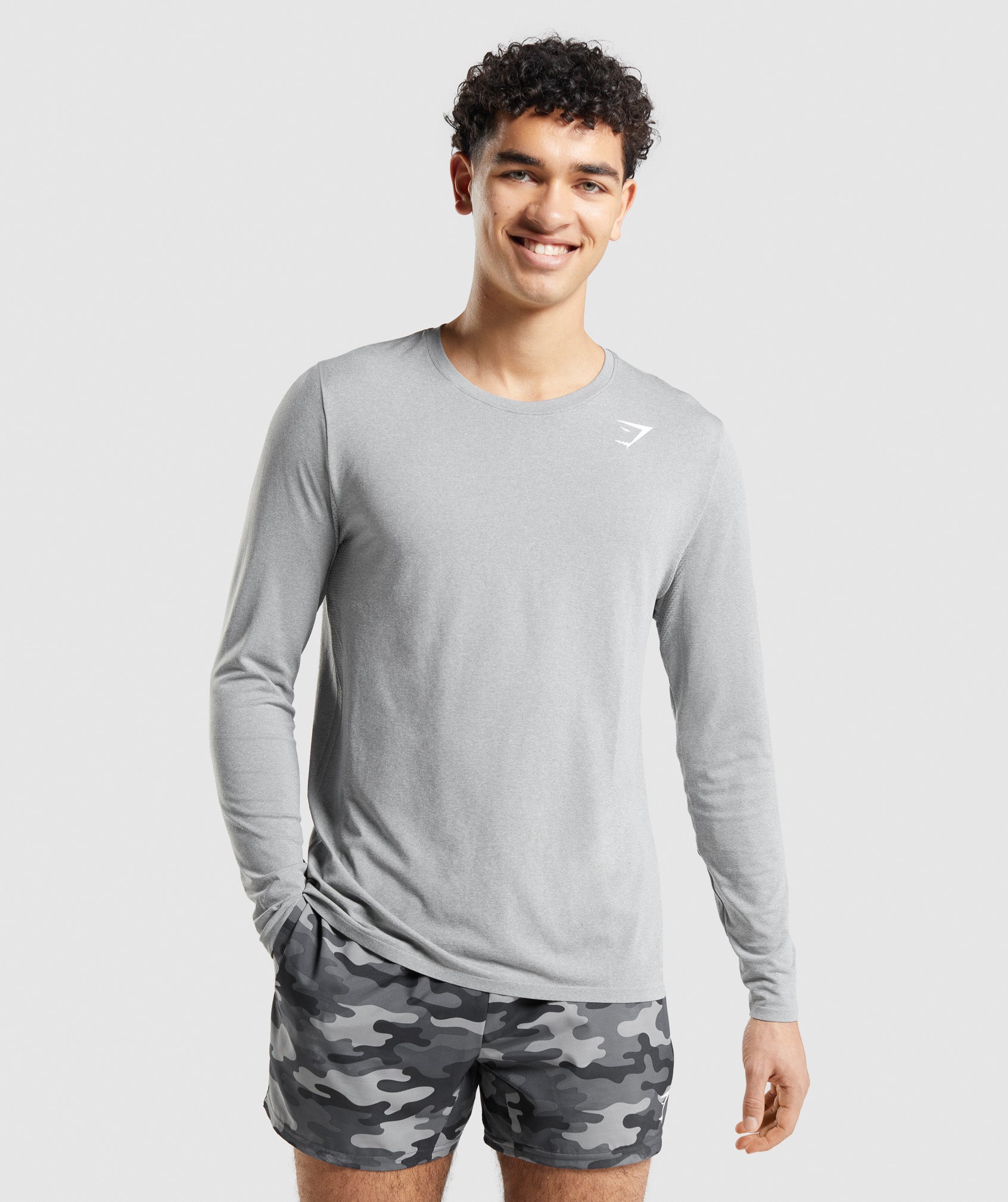 Arrival Seamless Long Sleeve T-Shirt in Grey - view 1