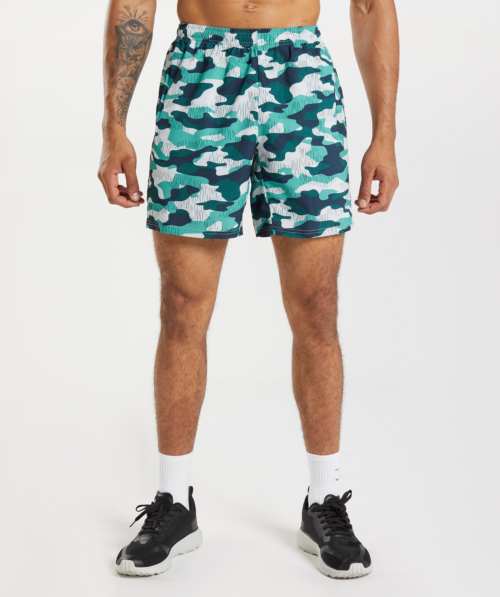 Arrival 7" Short in Fauna Teal Print - view 1