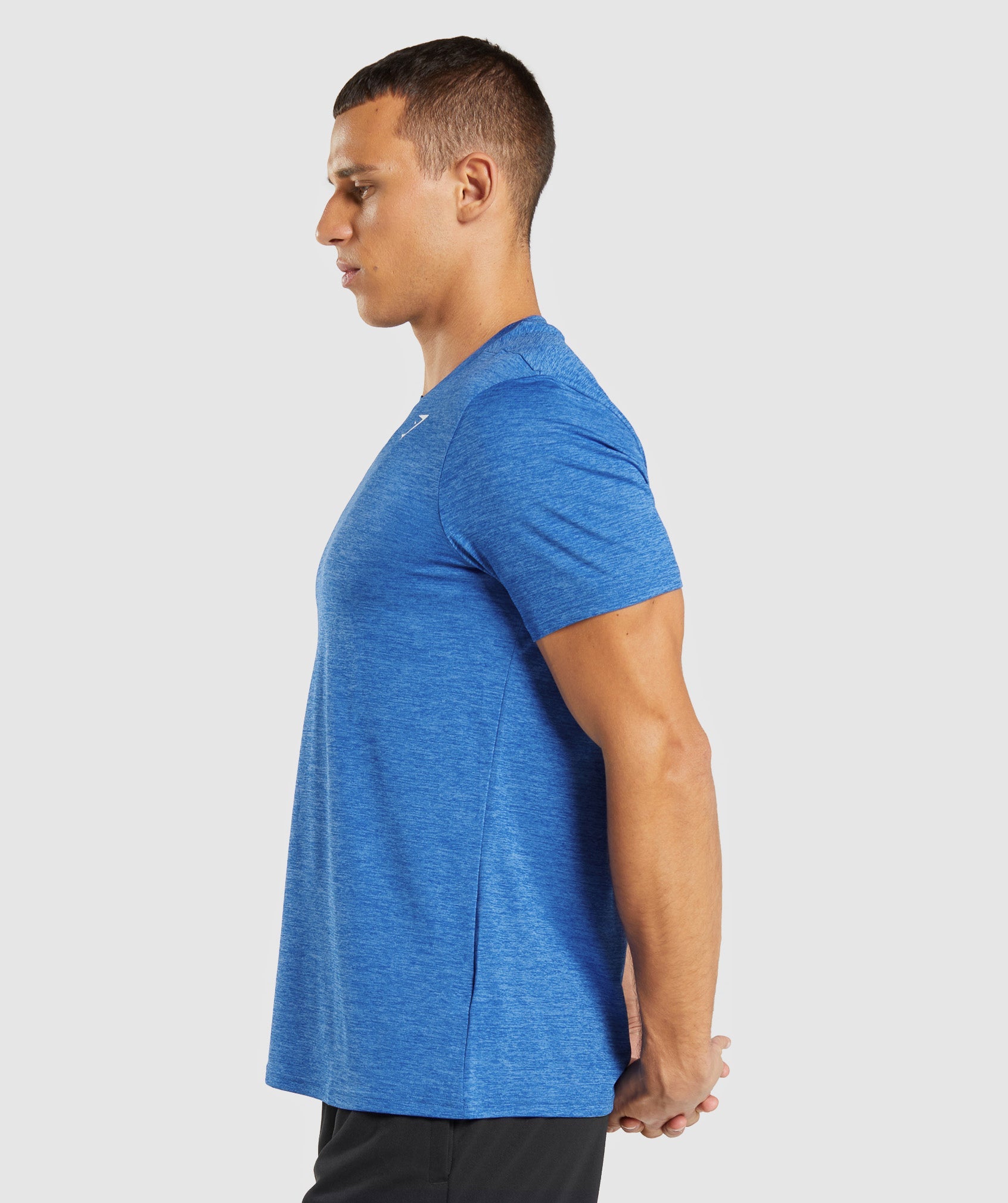 Arrival Marl T-Shirt in Athletic Blue/Javelin Blue Marl - view 3
