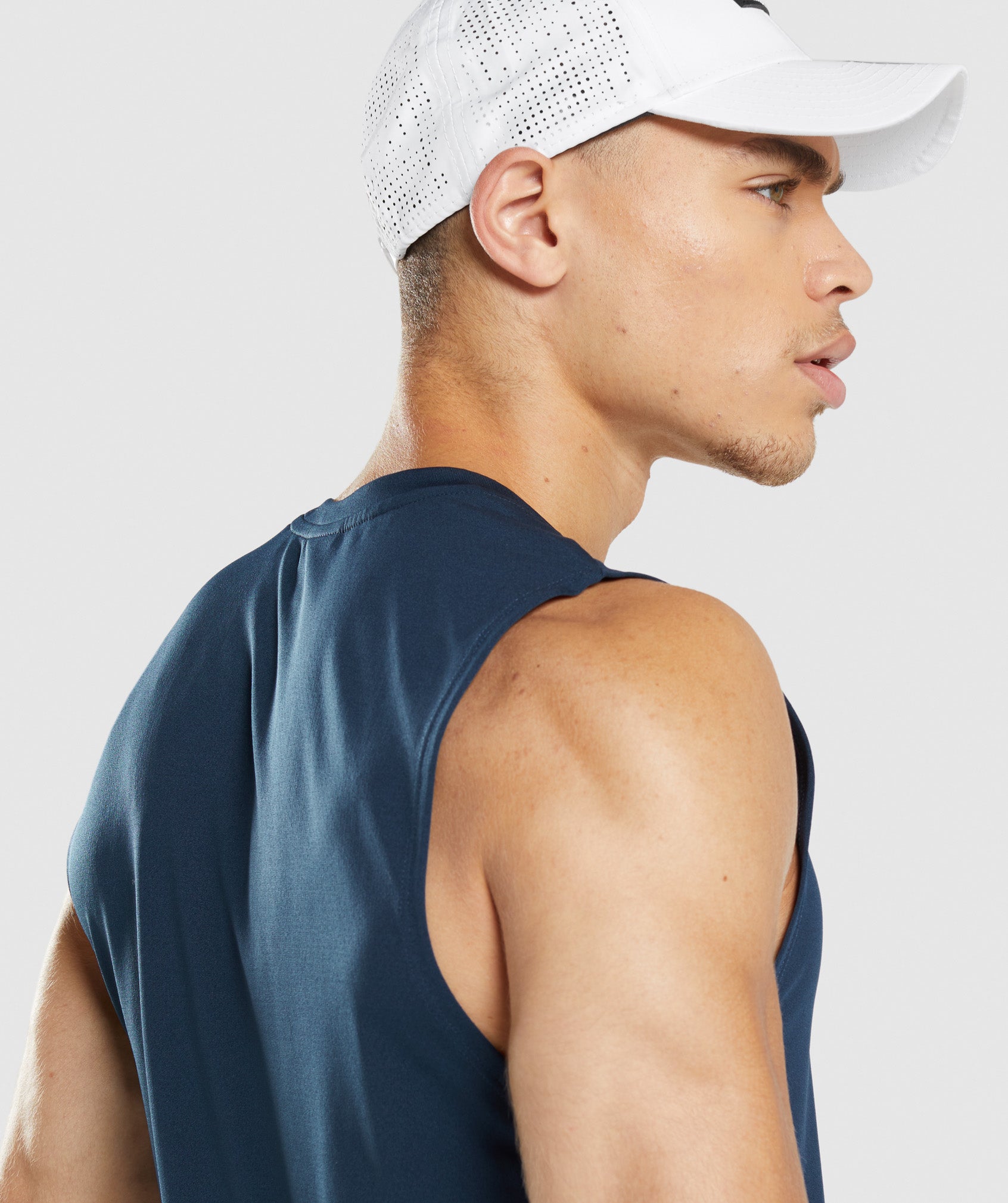 Arrival Sleeveless T-Shirt in Navy - view 5