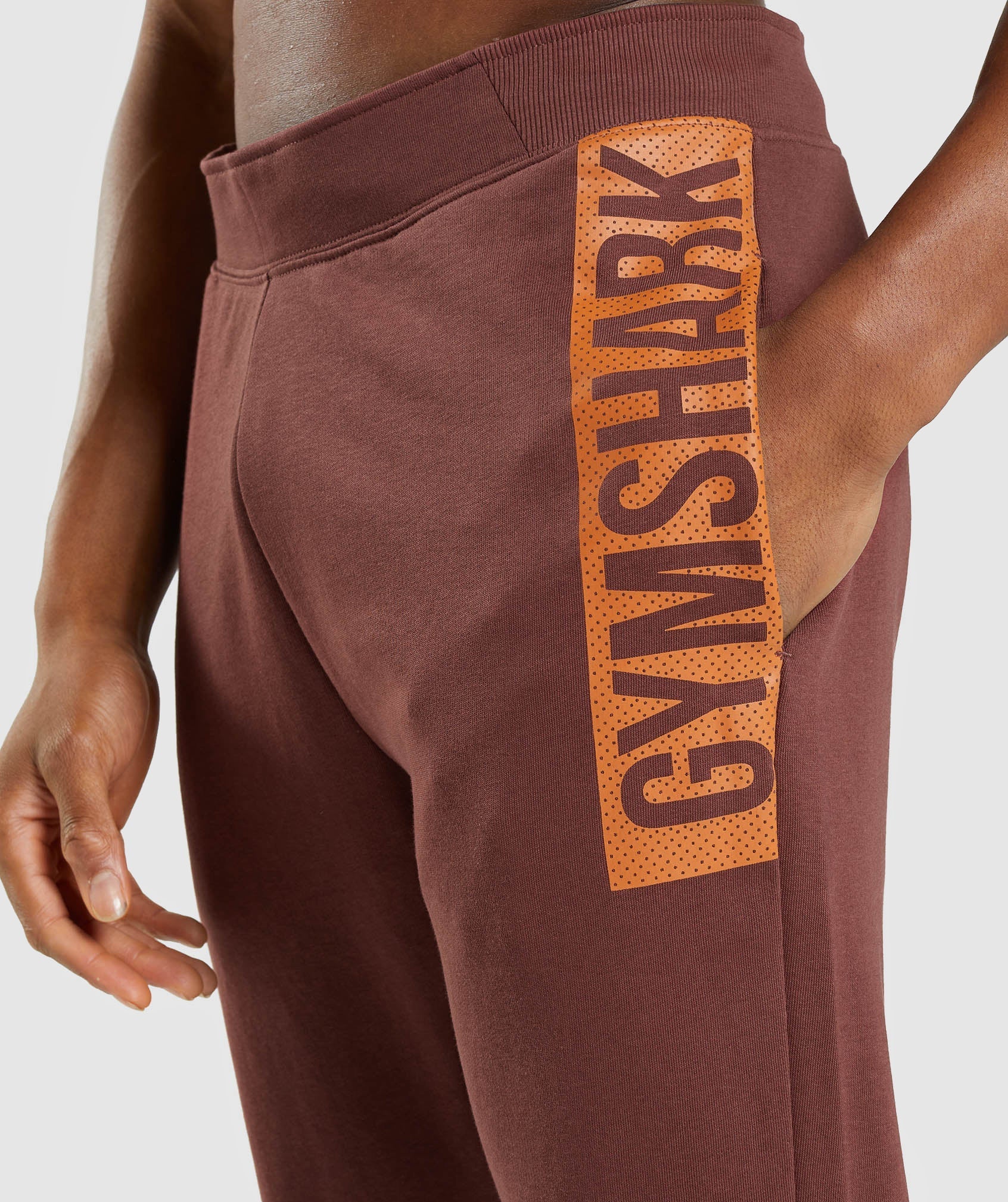 Bold Joggers in Cherry Brown