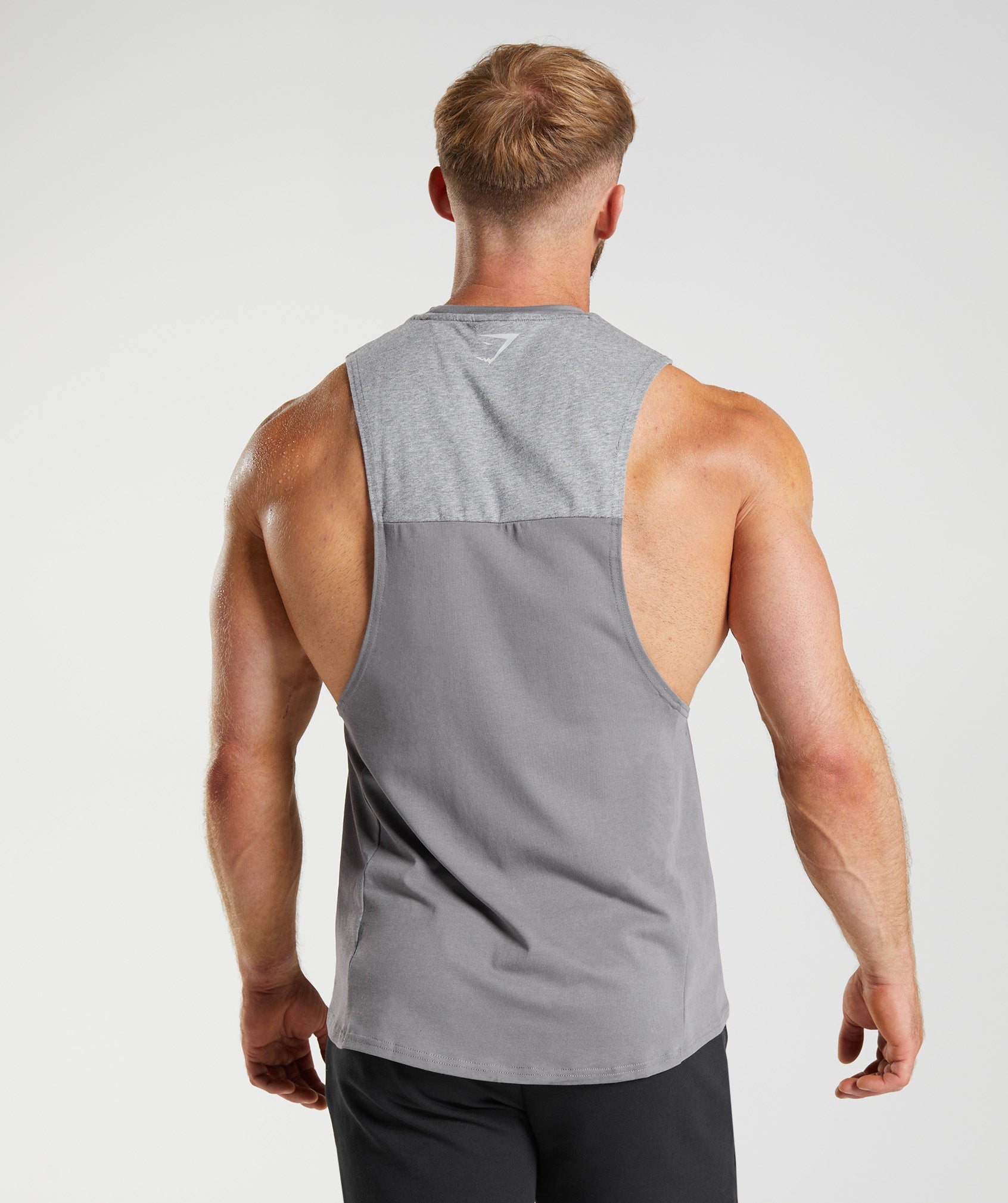 Gymshark Bold React Drop Arm Tank - Coin Grey