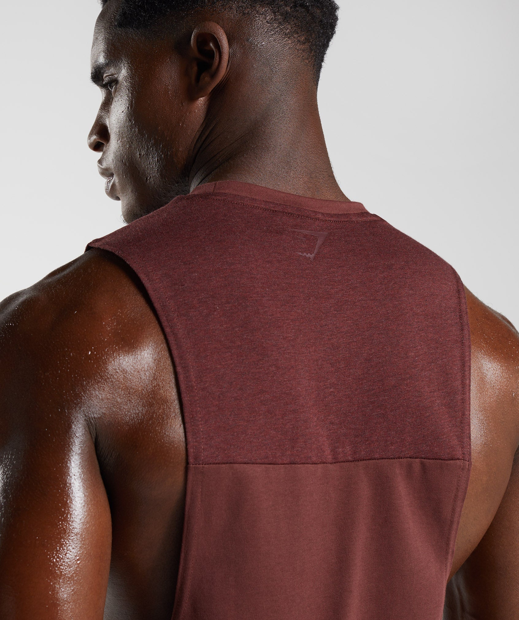 Bold React Drop Arm Tank in Cherry Brown