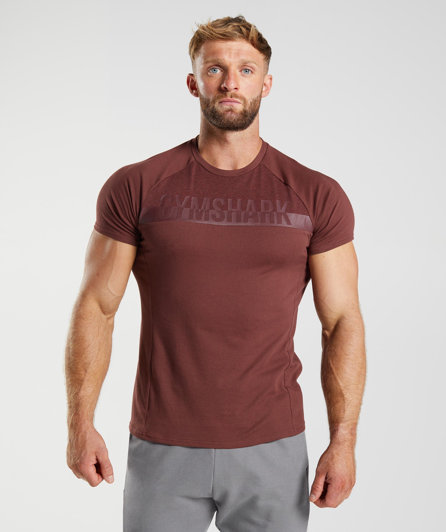 Bold React T-Shirt in Cherry Brown